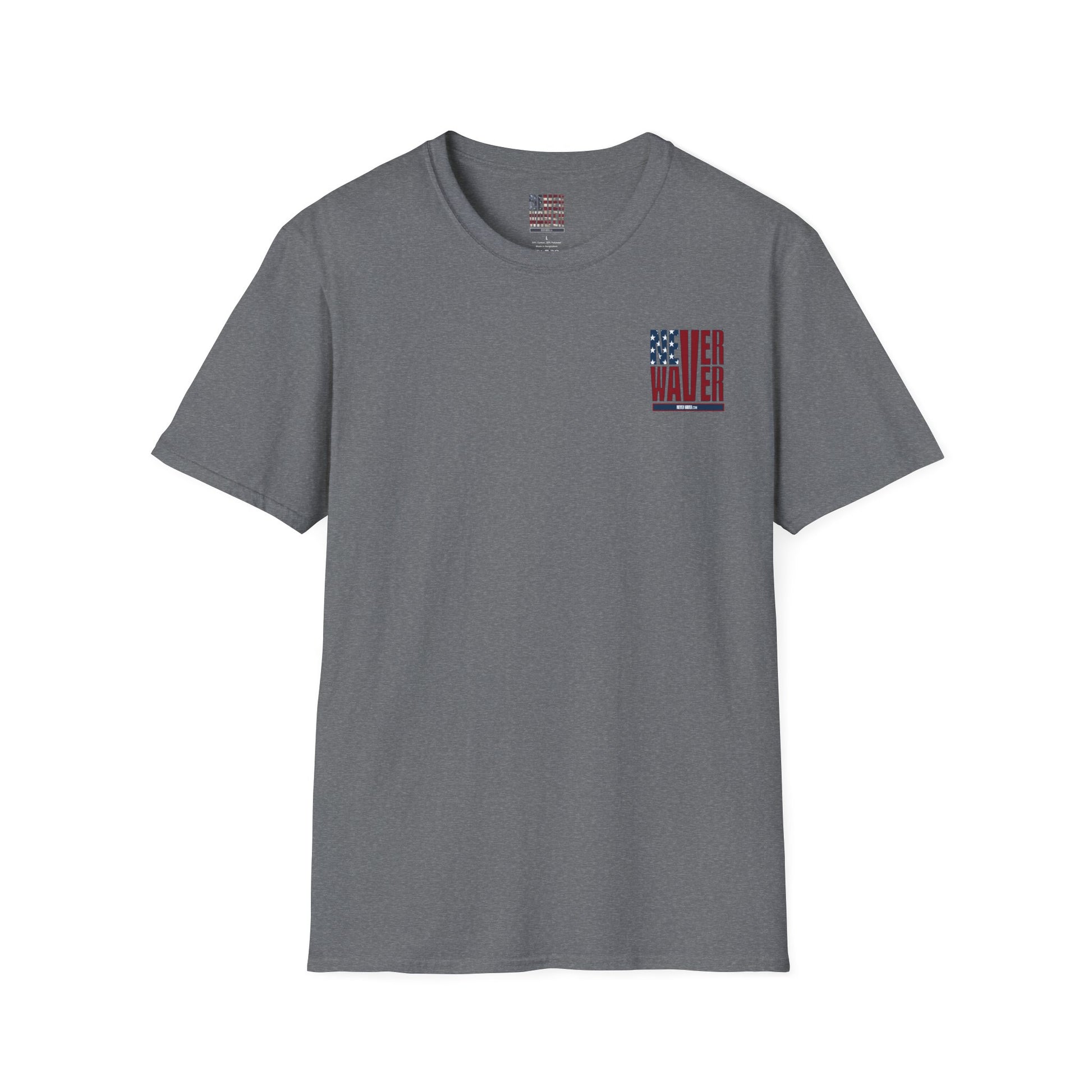Never Waver USA Unisex Softstyle T-Shirt - Never Waver