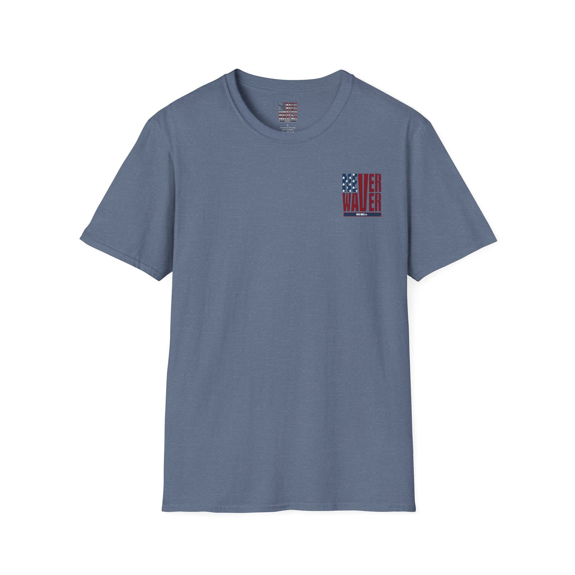 Never Waver USA Unisex Softstyle T-Shirt - Never Waver
