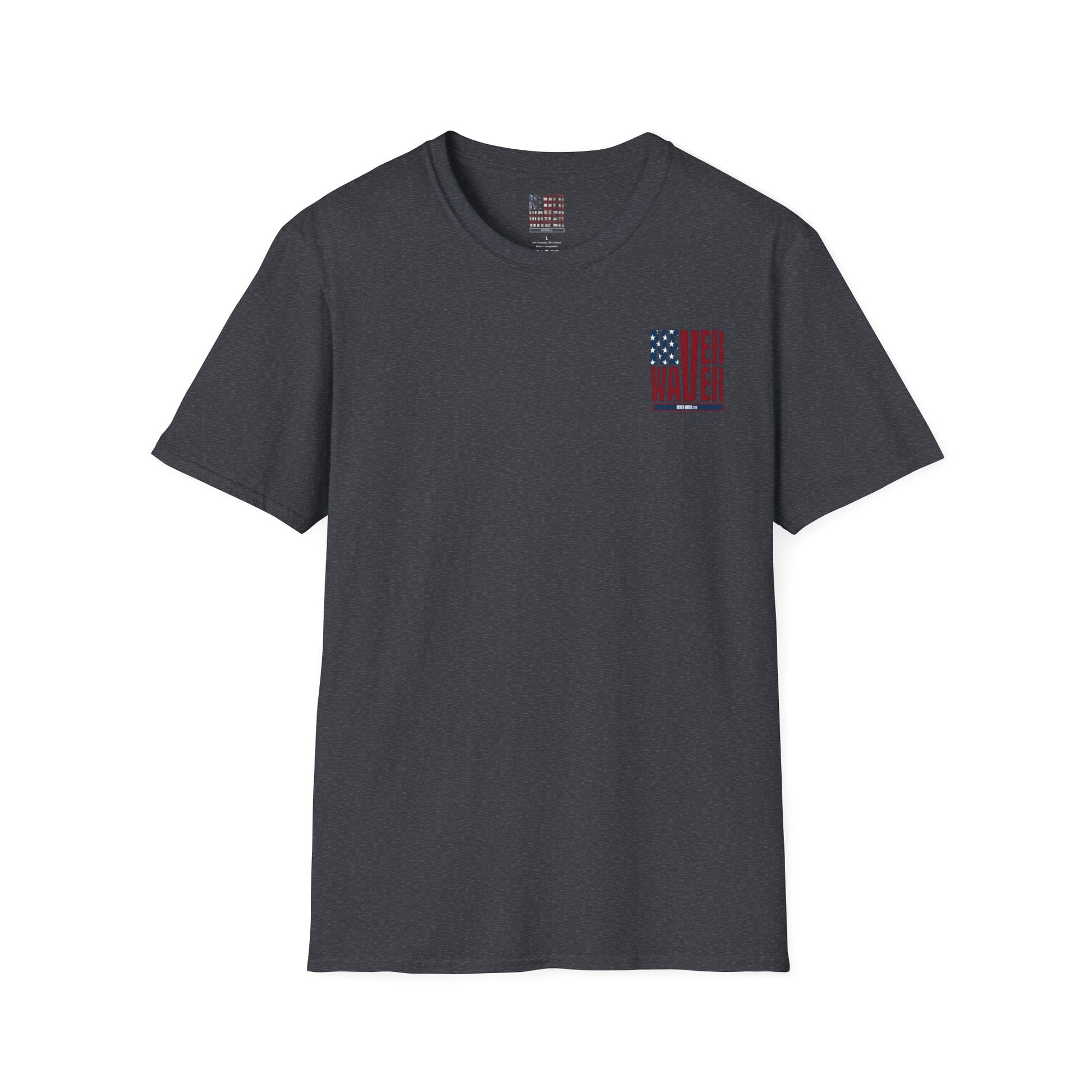Never Waver USA Unisex Softstyle T-Shirt - Never Waver