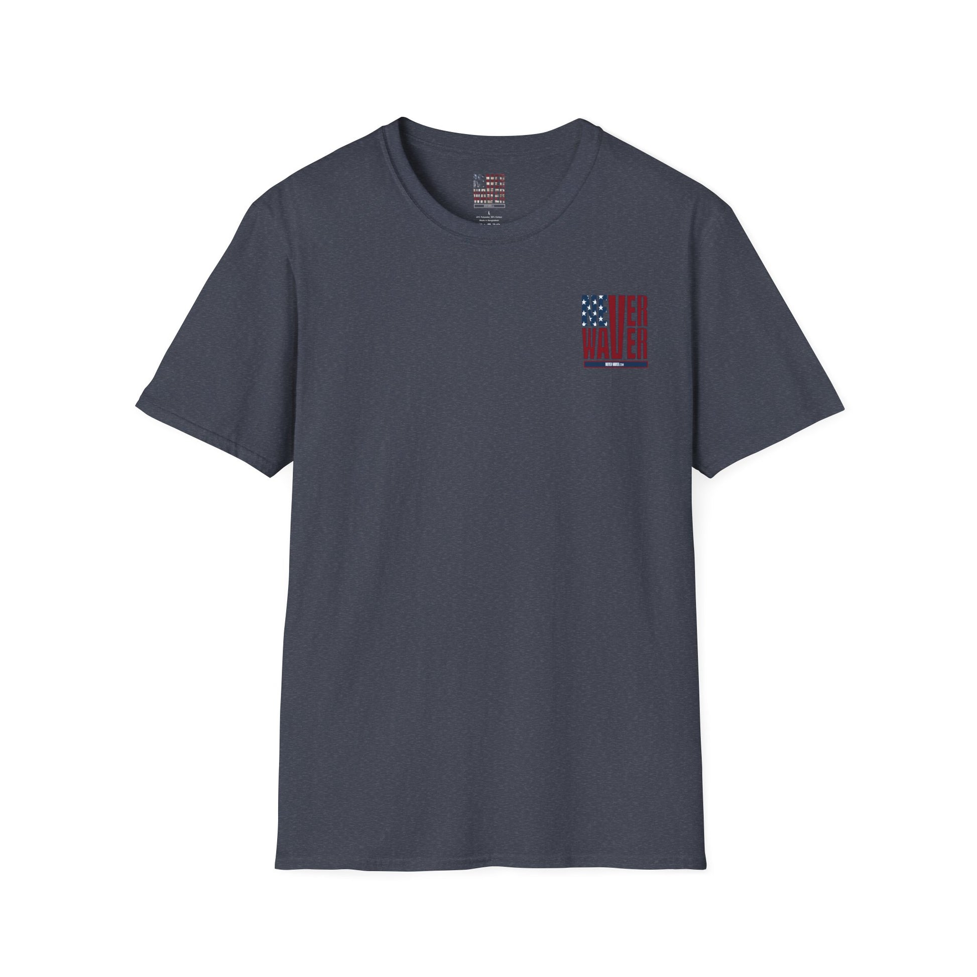Never Waver USA Unisex Softstyle T-Shirt - Never Waver