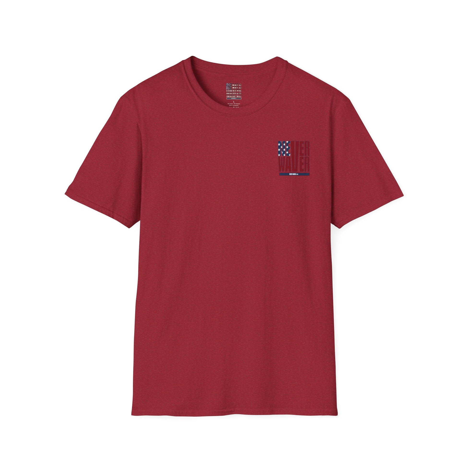 Never Waver USA Unisex Softstyle T-Shirt - Never Waver