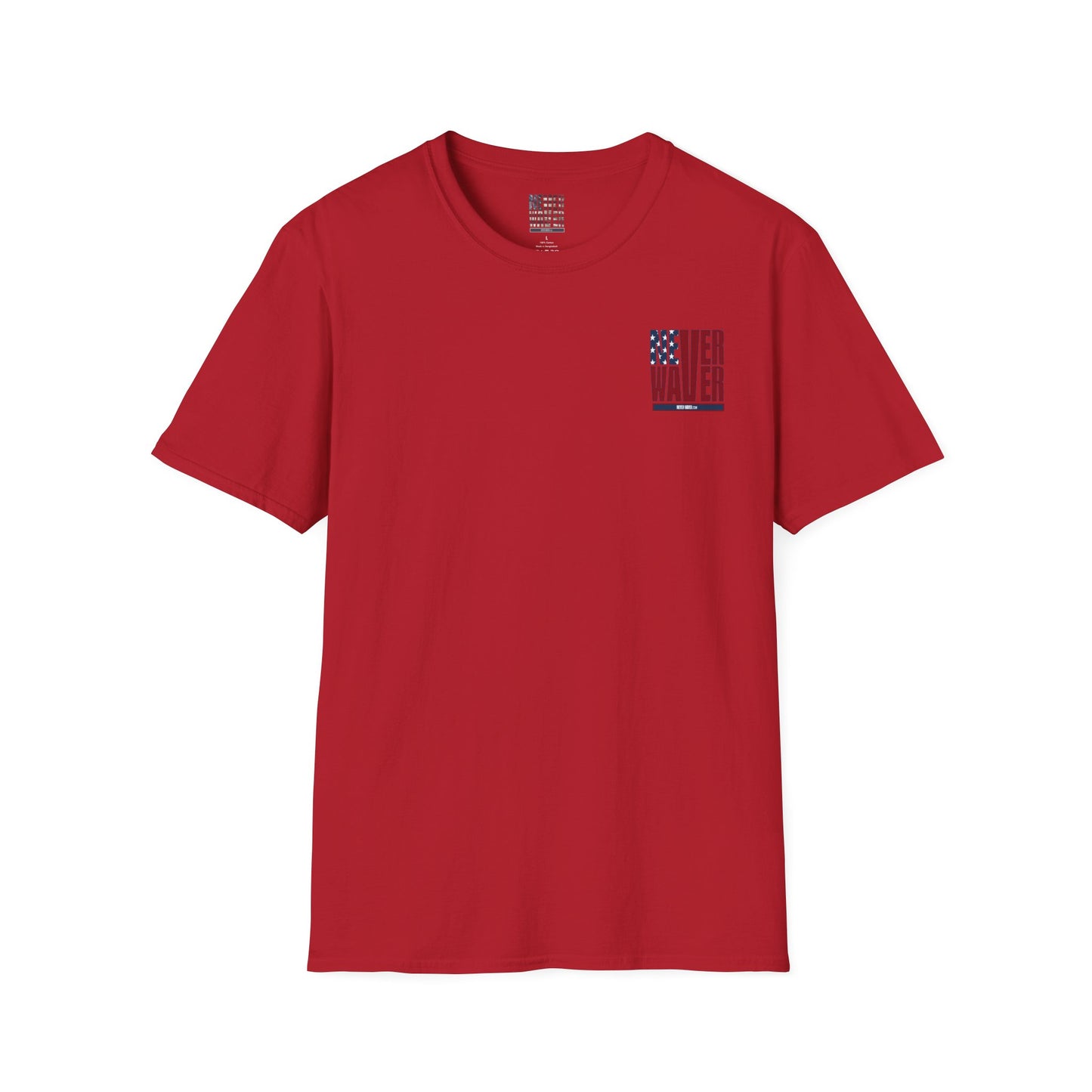 Never Waver USA Unisex Softstyle T-Shirt - Never Waver