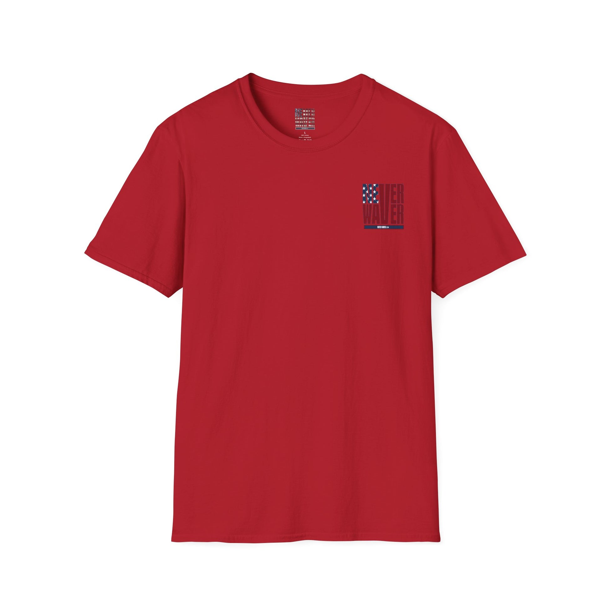 Never Waver USA Unisex Softstyle T-Shirt - Never Waver
