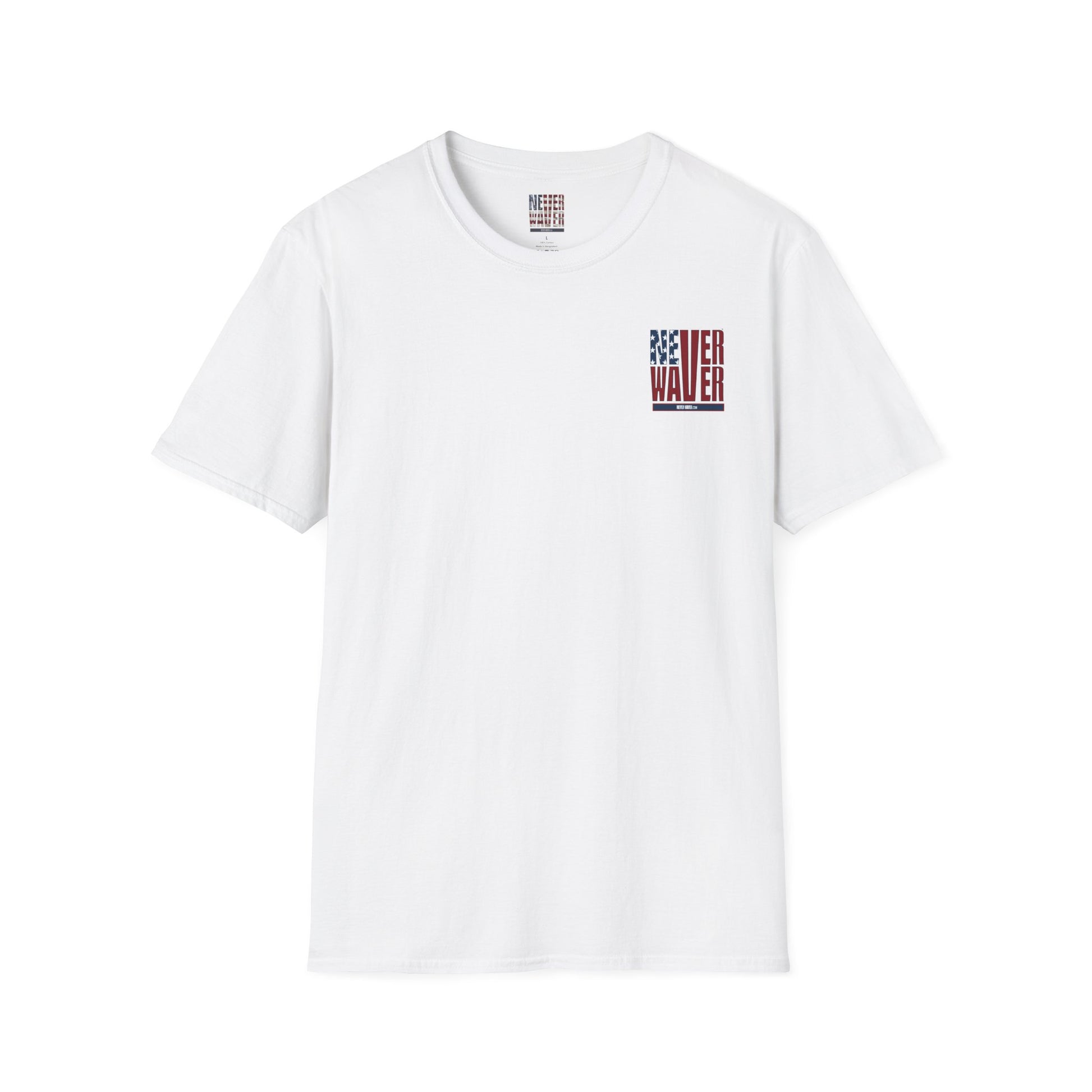 Never Waver USA Unisex Softstyle T-Shirt - Never Waver