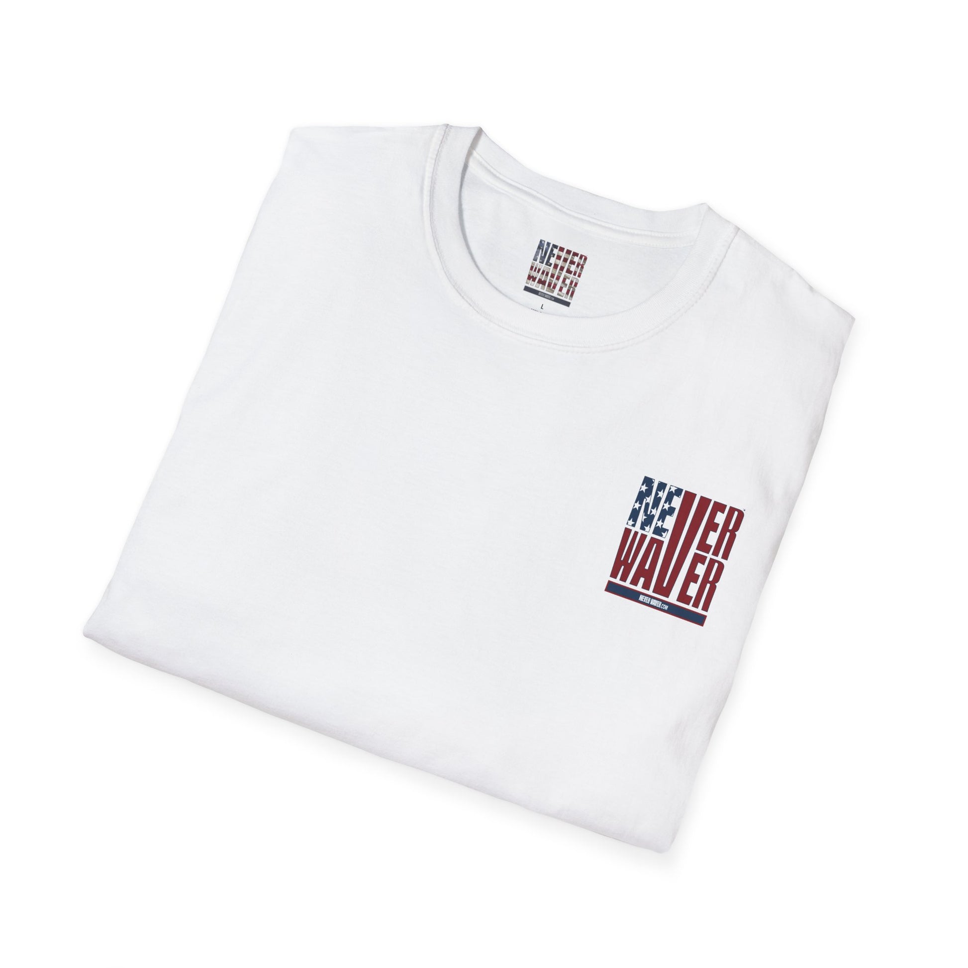 Never Waver USA Unisex Softstyle T-Shirt - Never Waver