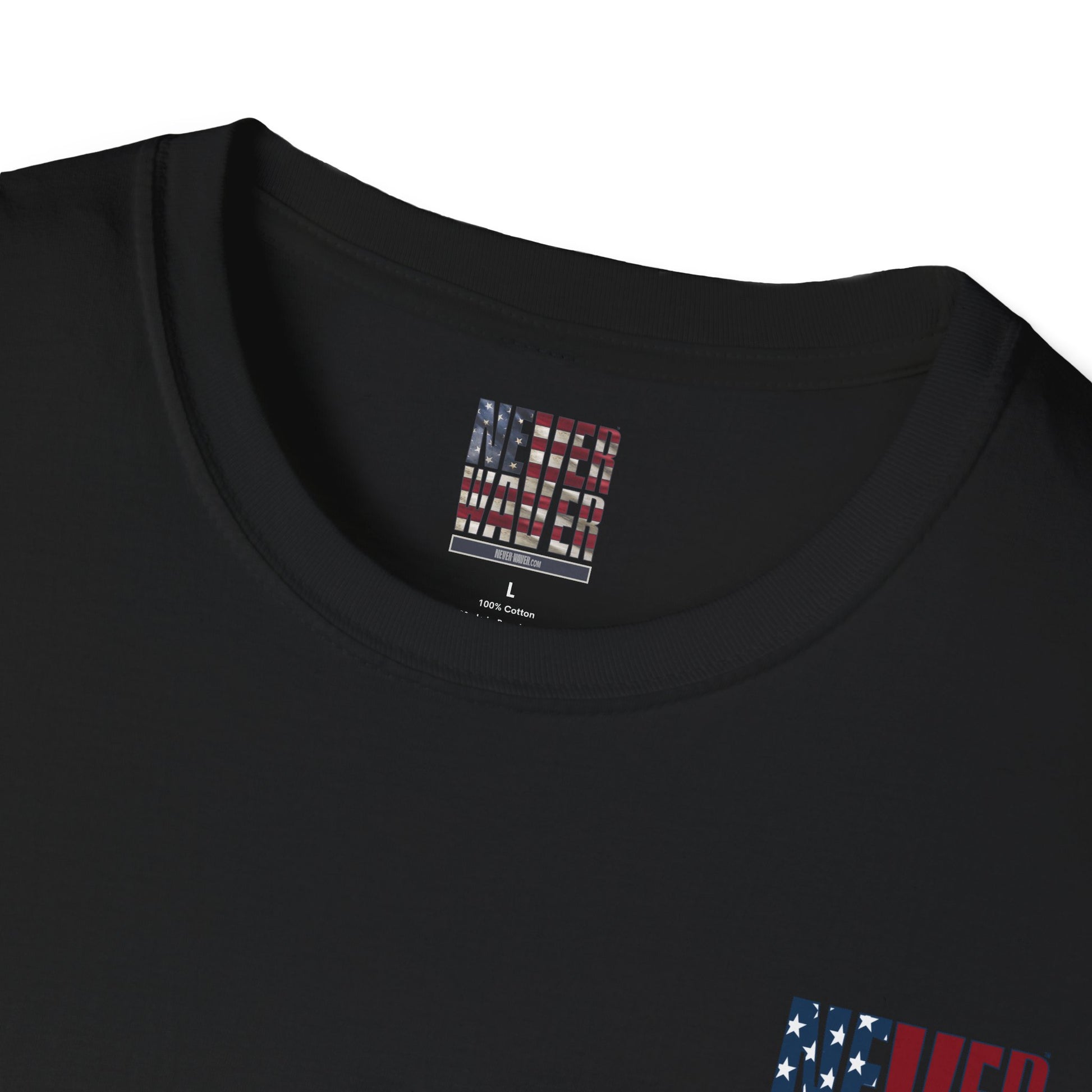 Never Waver USA Unisex Softstyle T-Shirt - Never Waver