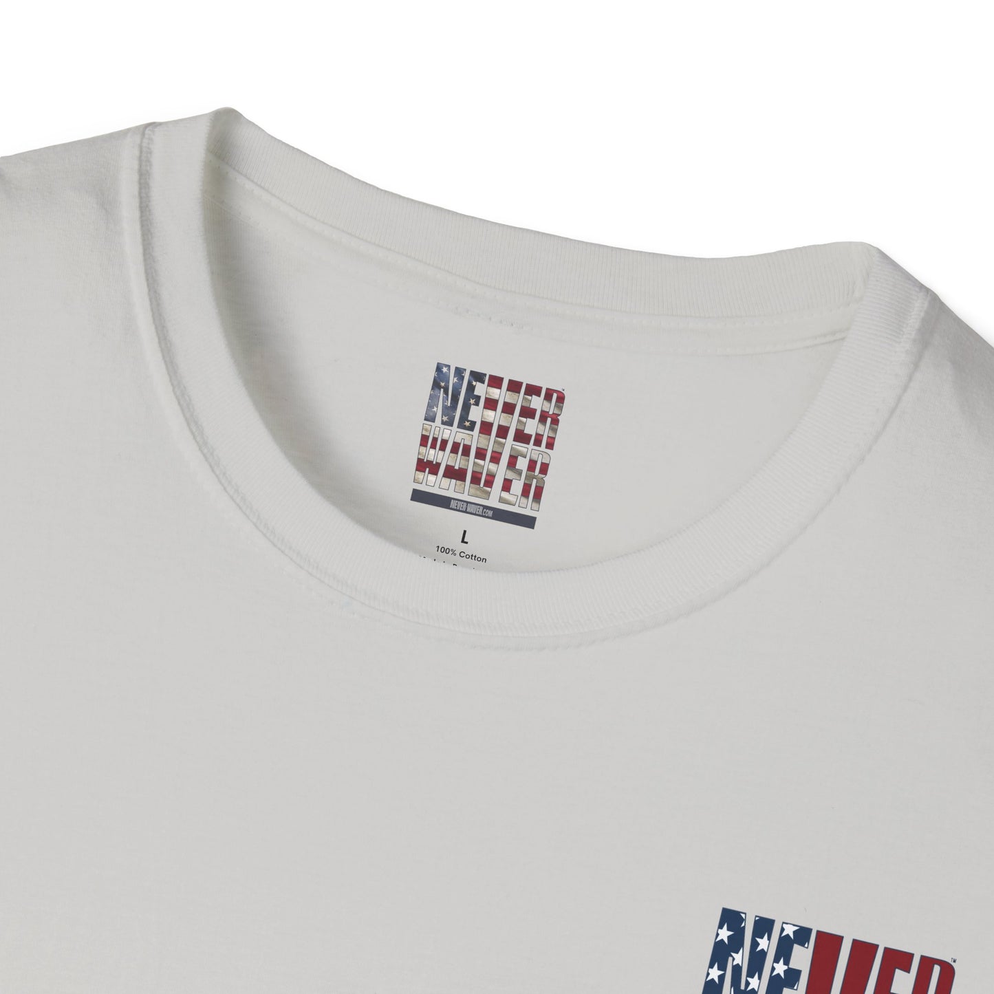 Never Waver USA Unisex Softstyle T-Shirt - Never Waver