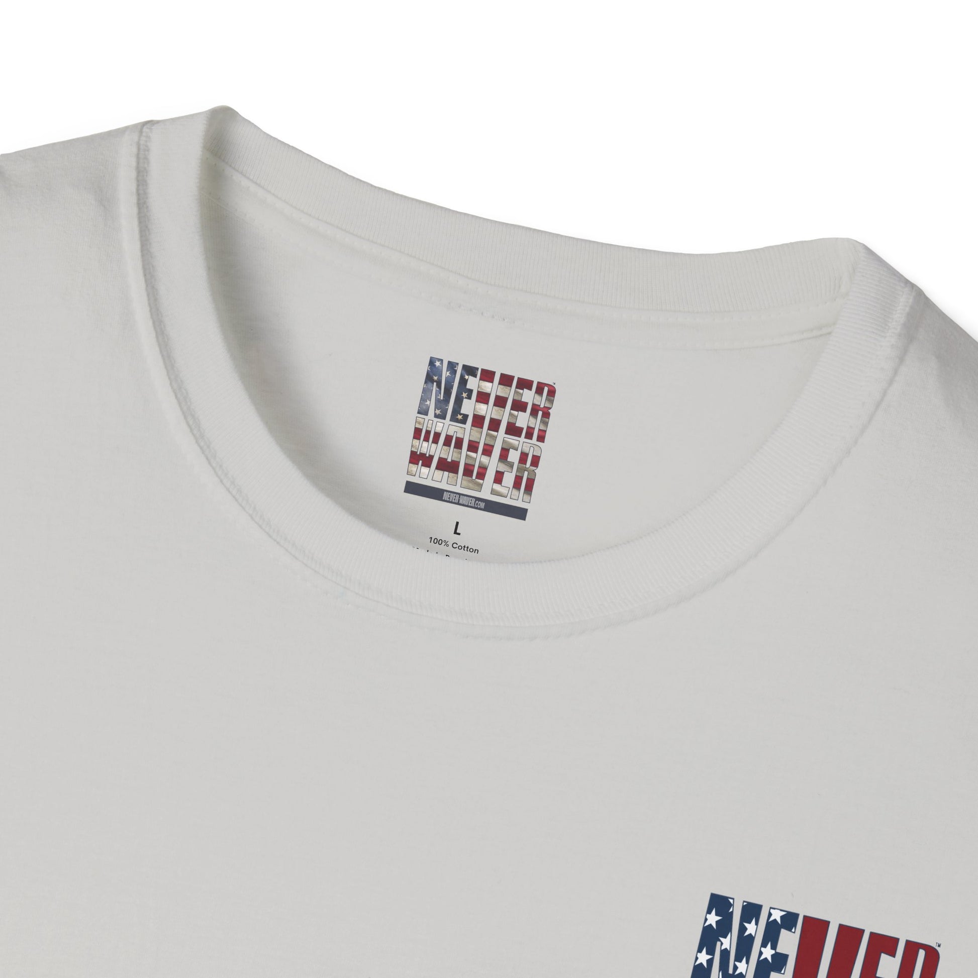 Never Waver USA Unisex Softstyle T-Shirt - Never Waver