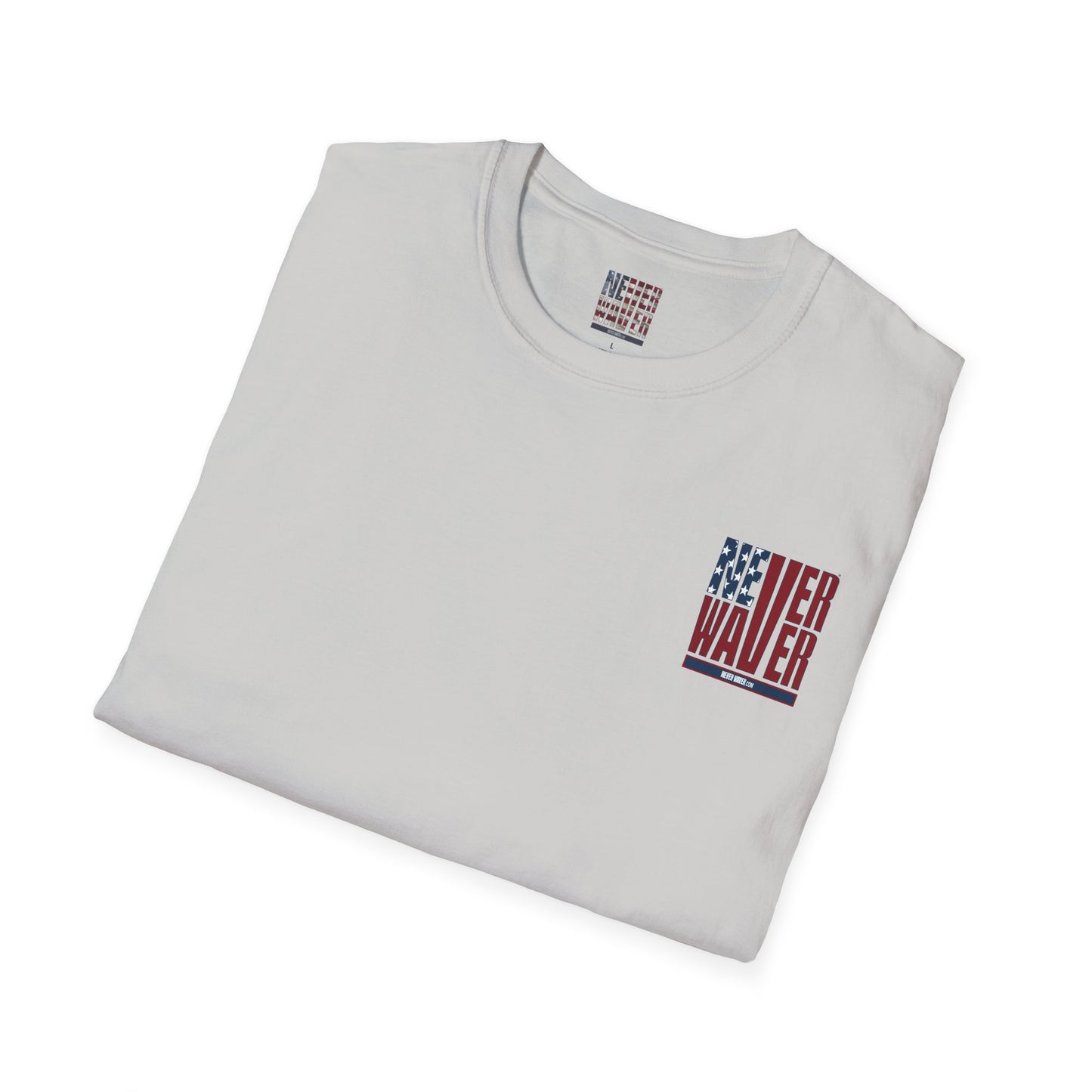 Never Waver USA Unisex Softstyle T-Shirt - Never Waver