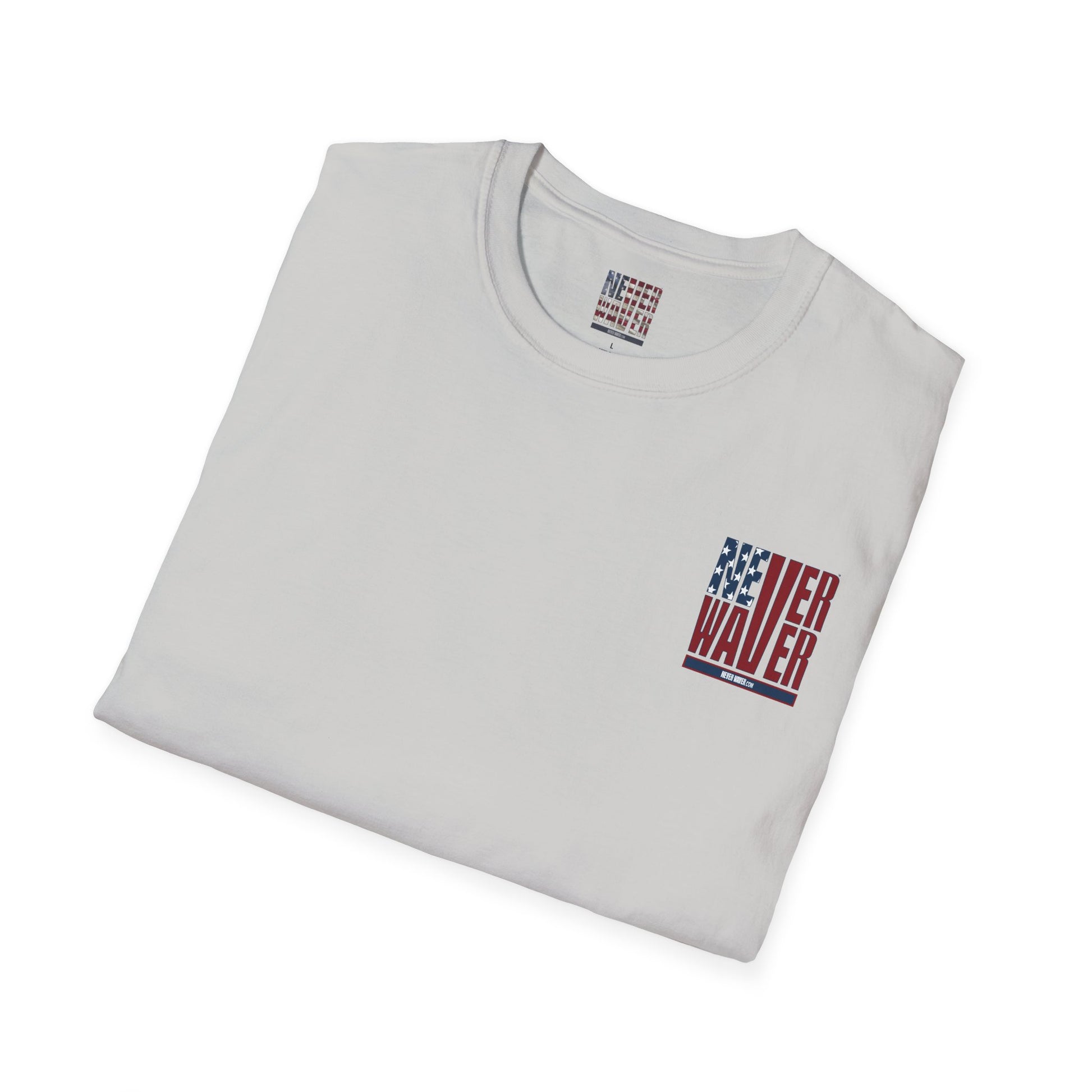 Never Waver USA Unisex Softstyle T-Shirt - Never Waver