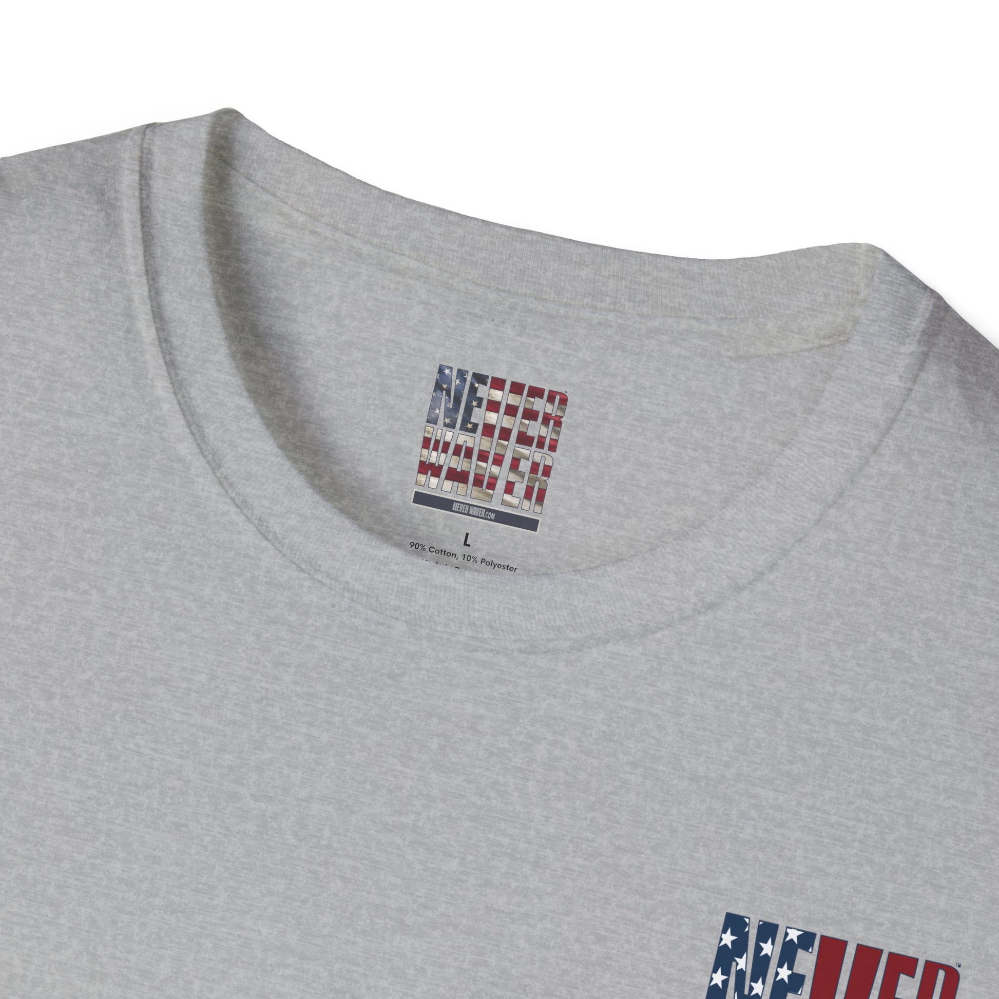 Never Waver USA Unisex Softstyle T-Shirt - Never Waver