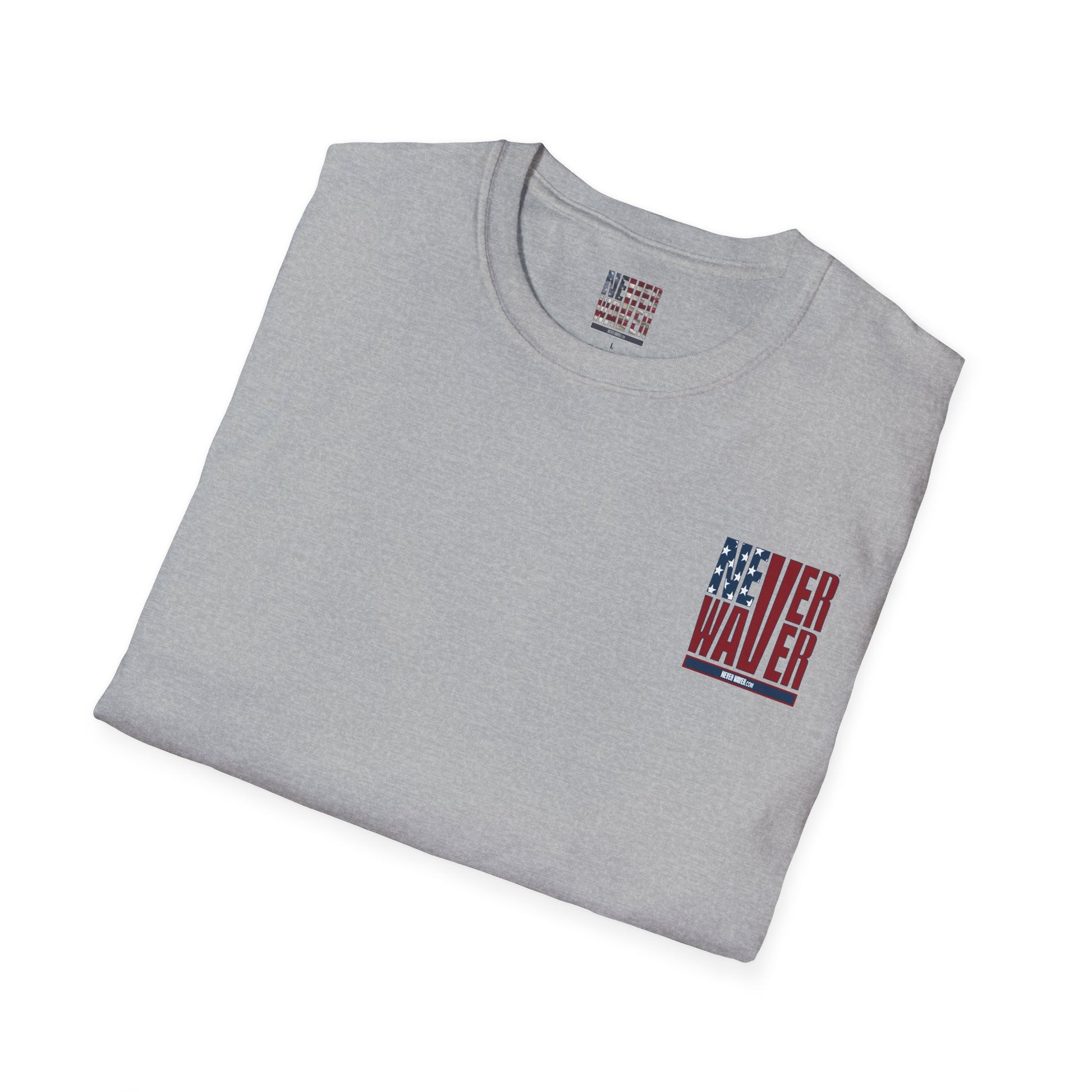 Never Waver USA Unisex Softstyle T-Shirt - Never Waver
