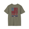 Never Waver USA Unisex Softstyle T-Shirt - Never Waver