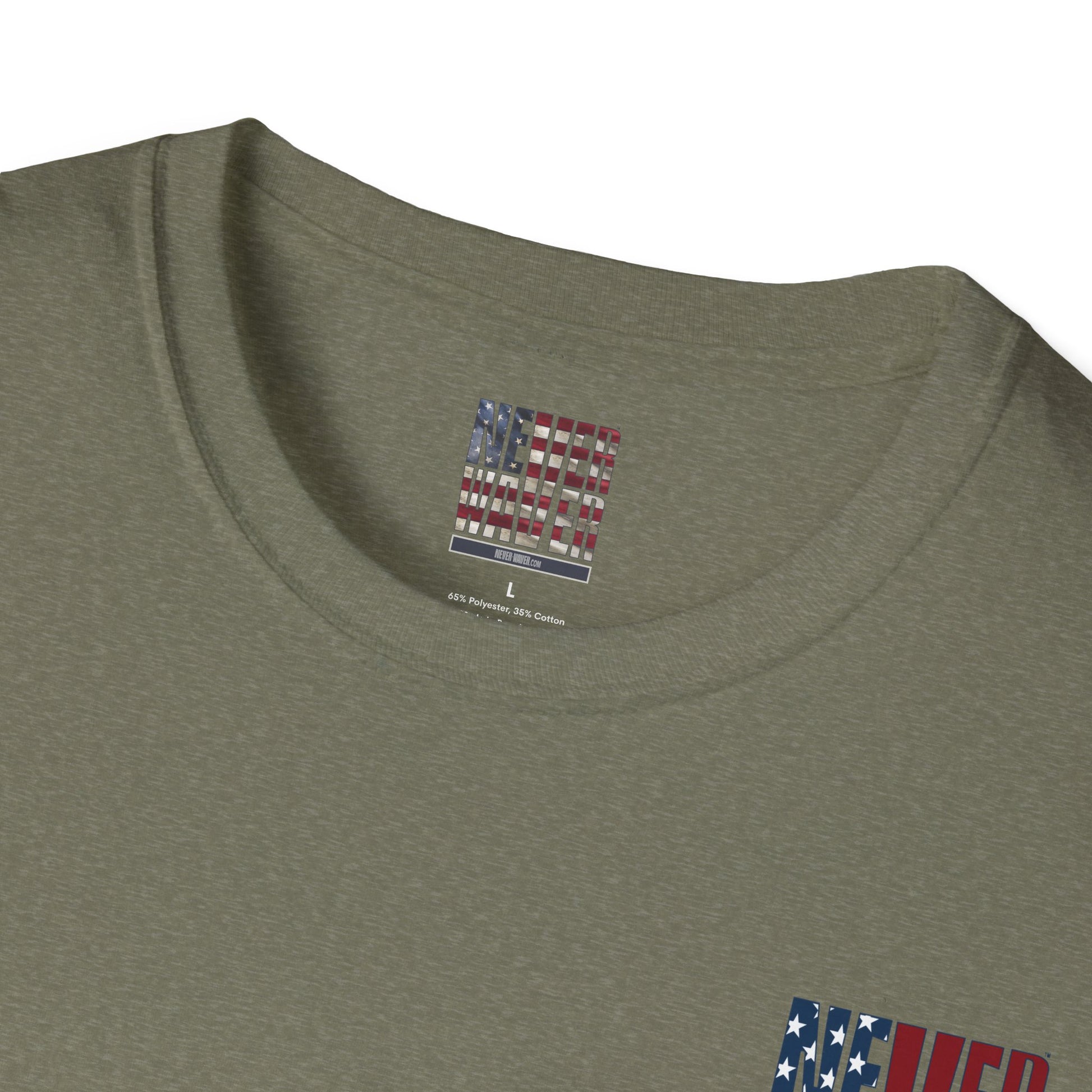 Never Waver USA Unisex Softstyle T-Shirt - Never Waver