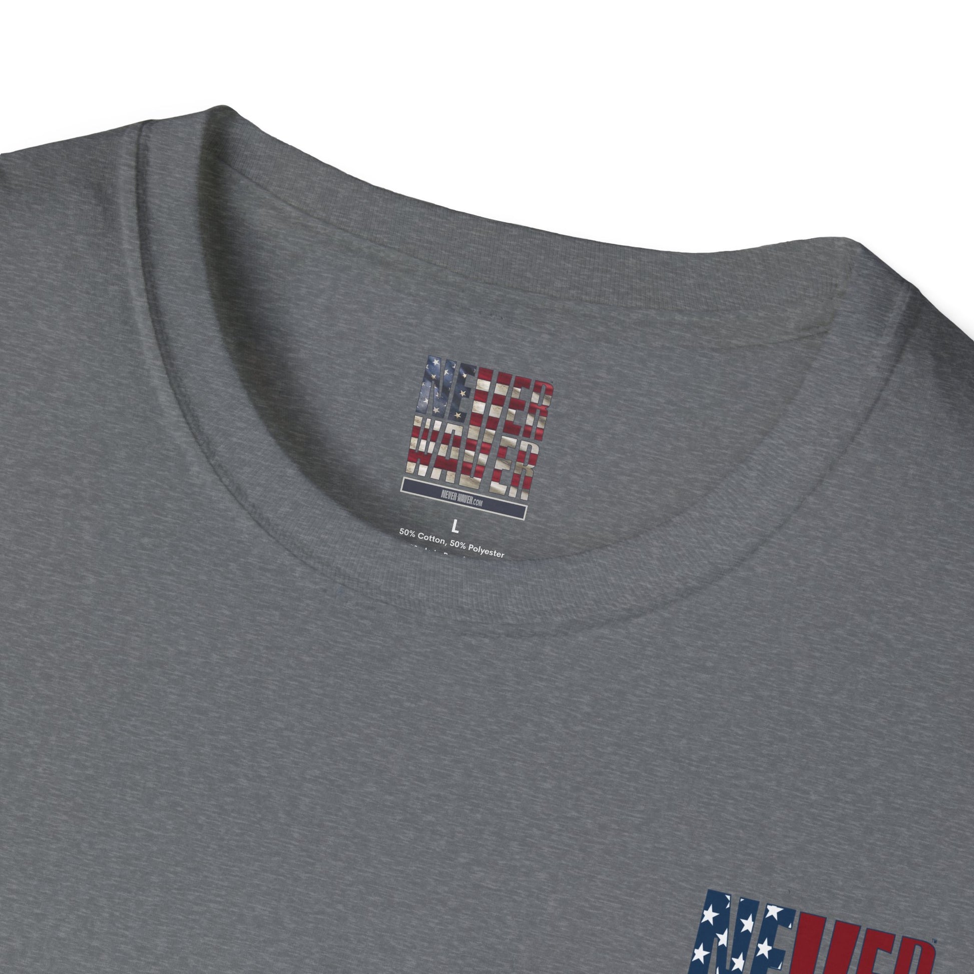 Never Waver USA Unisex Softstyle T-Shirt - Never Waver