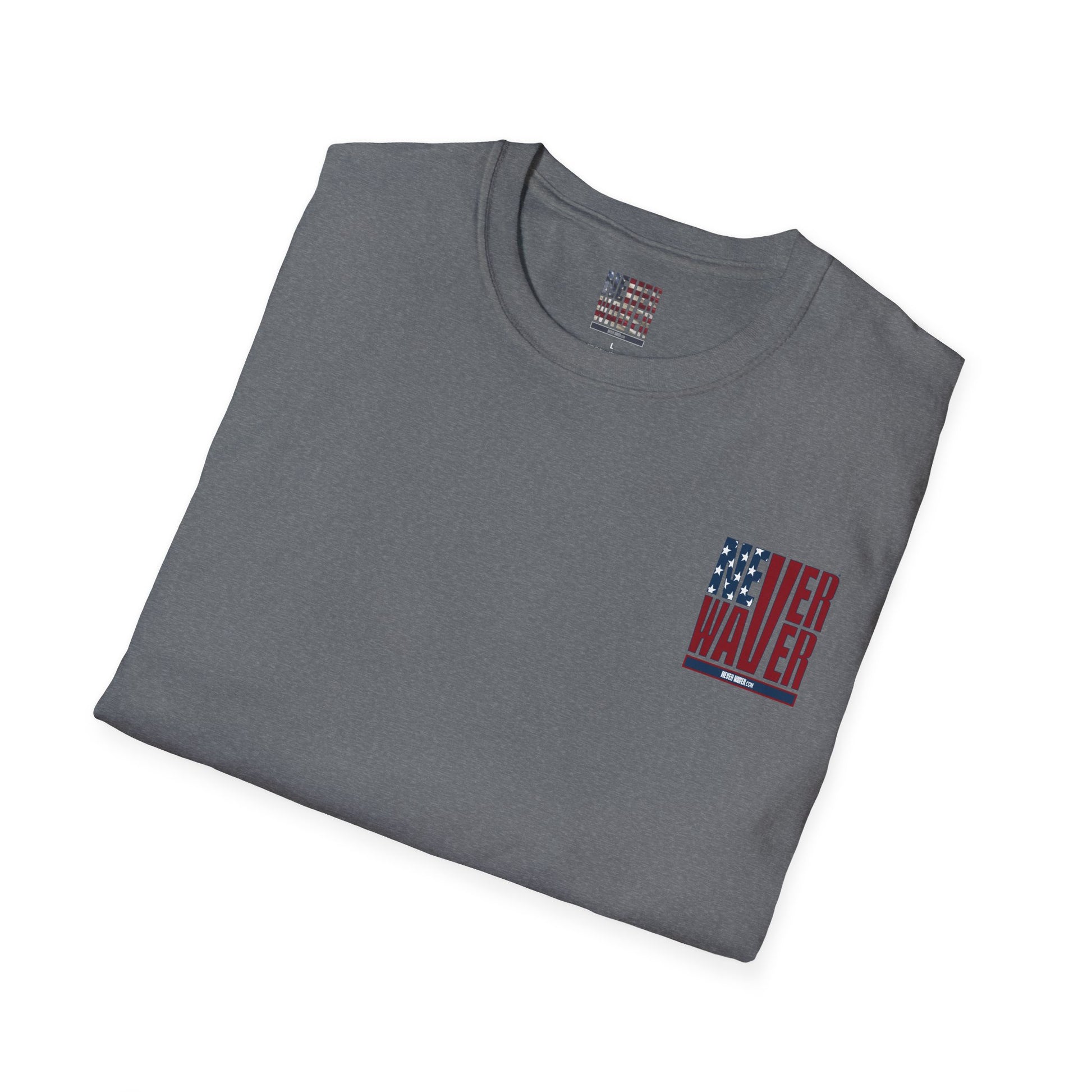 Never Waver USA Unisex Softstyle T-Shirt - Never Waver