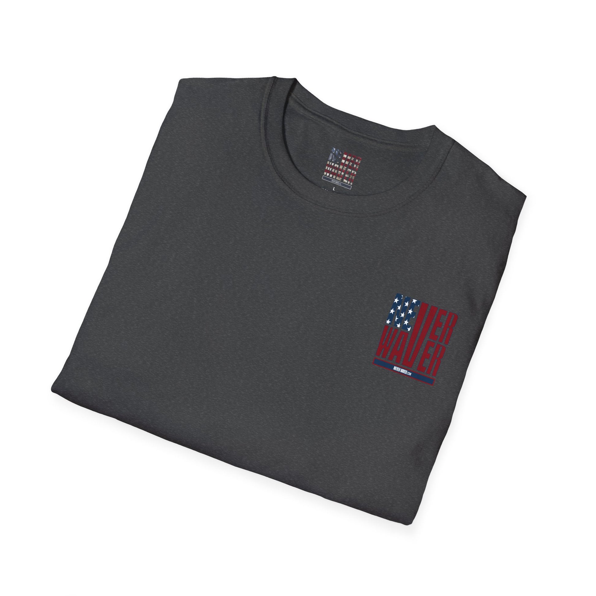 Never Waver USA Unisex Softstyle T-Shirt - Never Waver