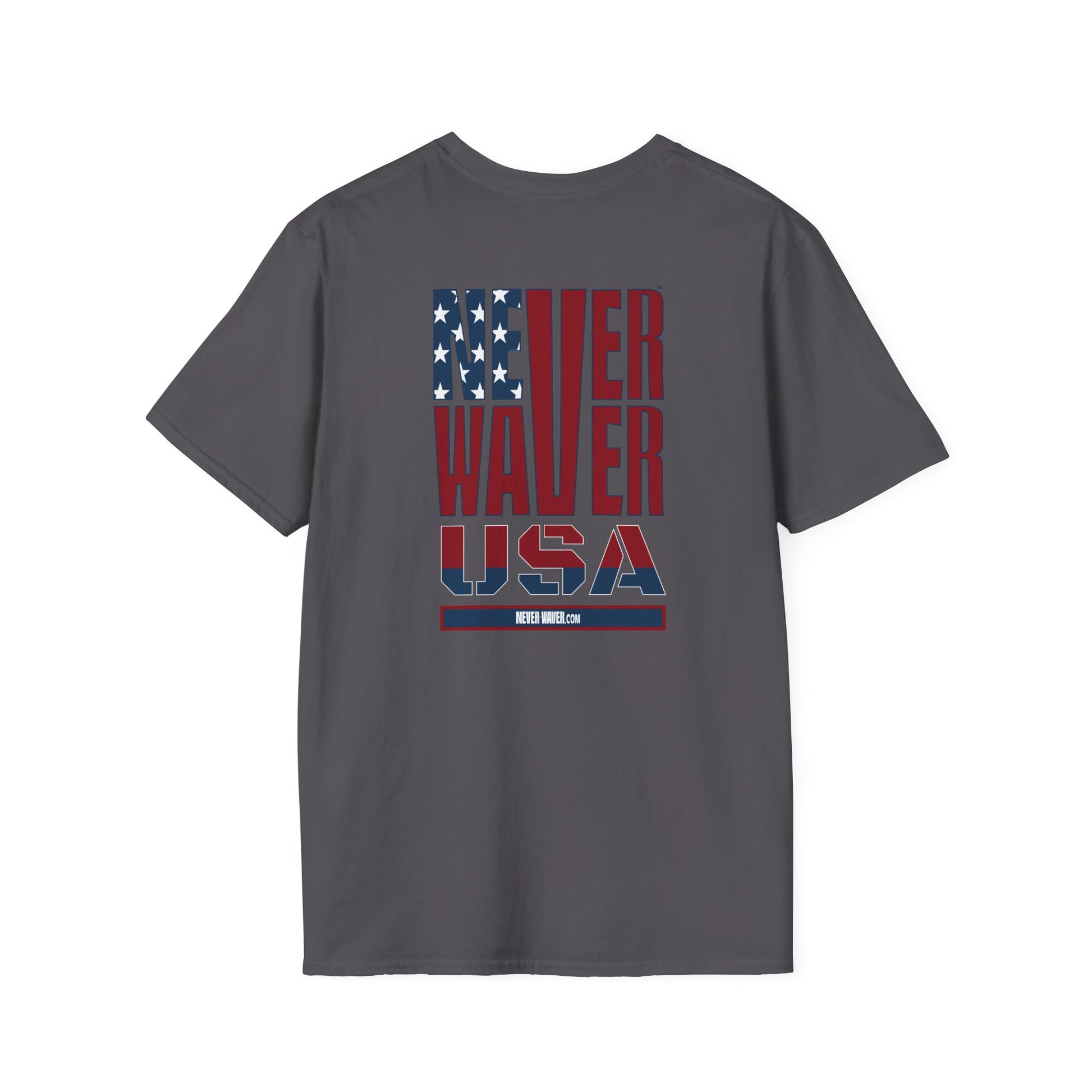 Never Waver USA Unisex Softstyle T-Shirt - Never Waver