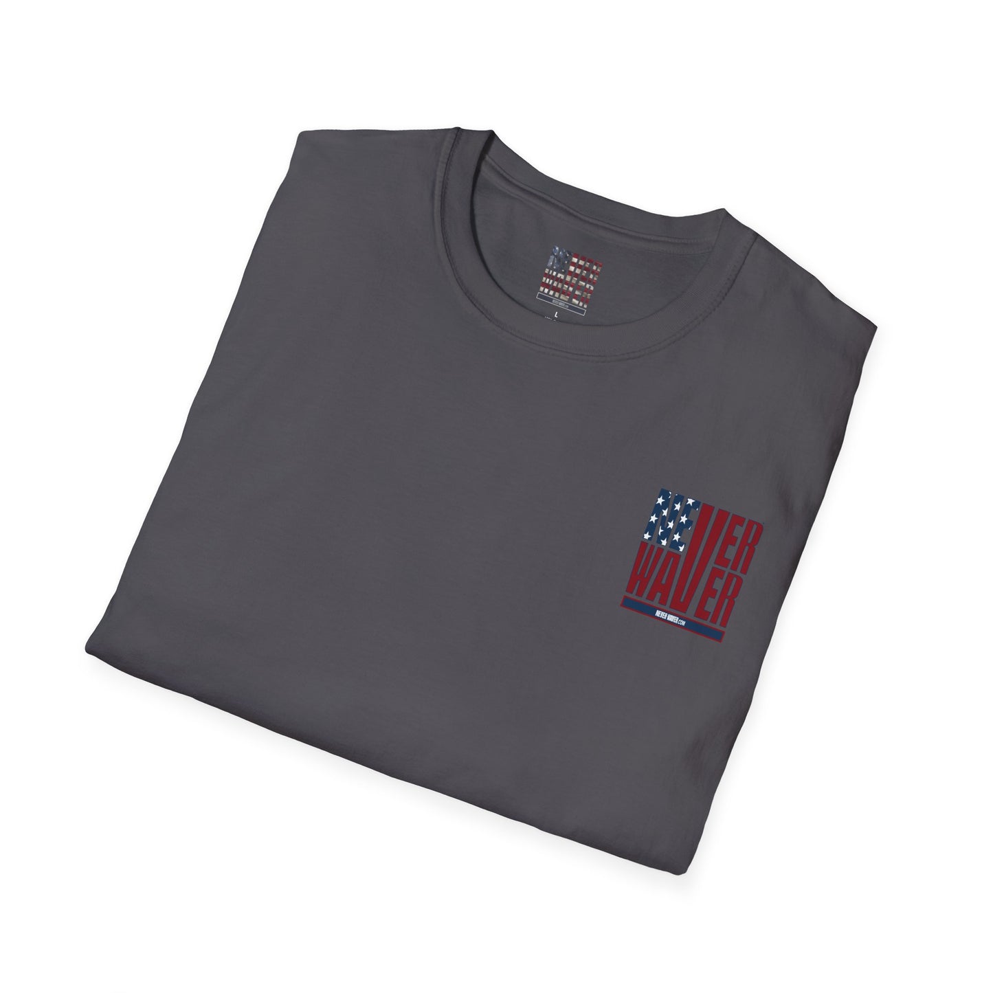 Never Waver USA Unisex Softstyle T-Shirt - Never Waver