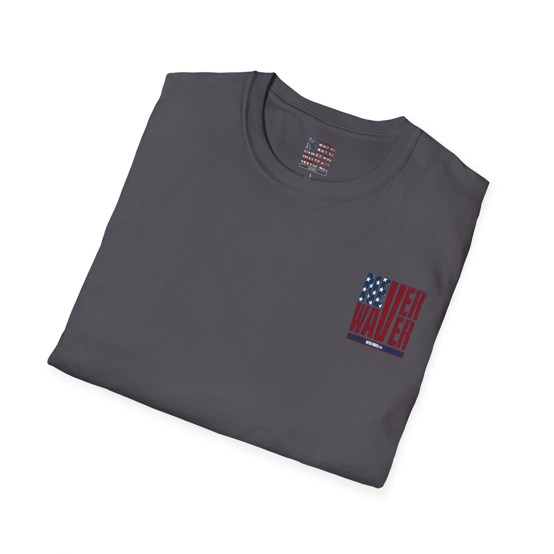 Never Waver USA Unisex Softstyle T-Shirt - Never Waver