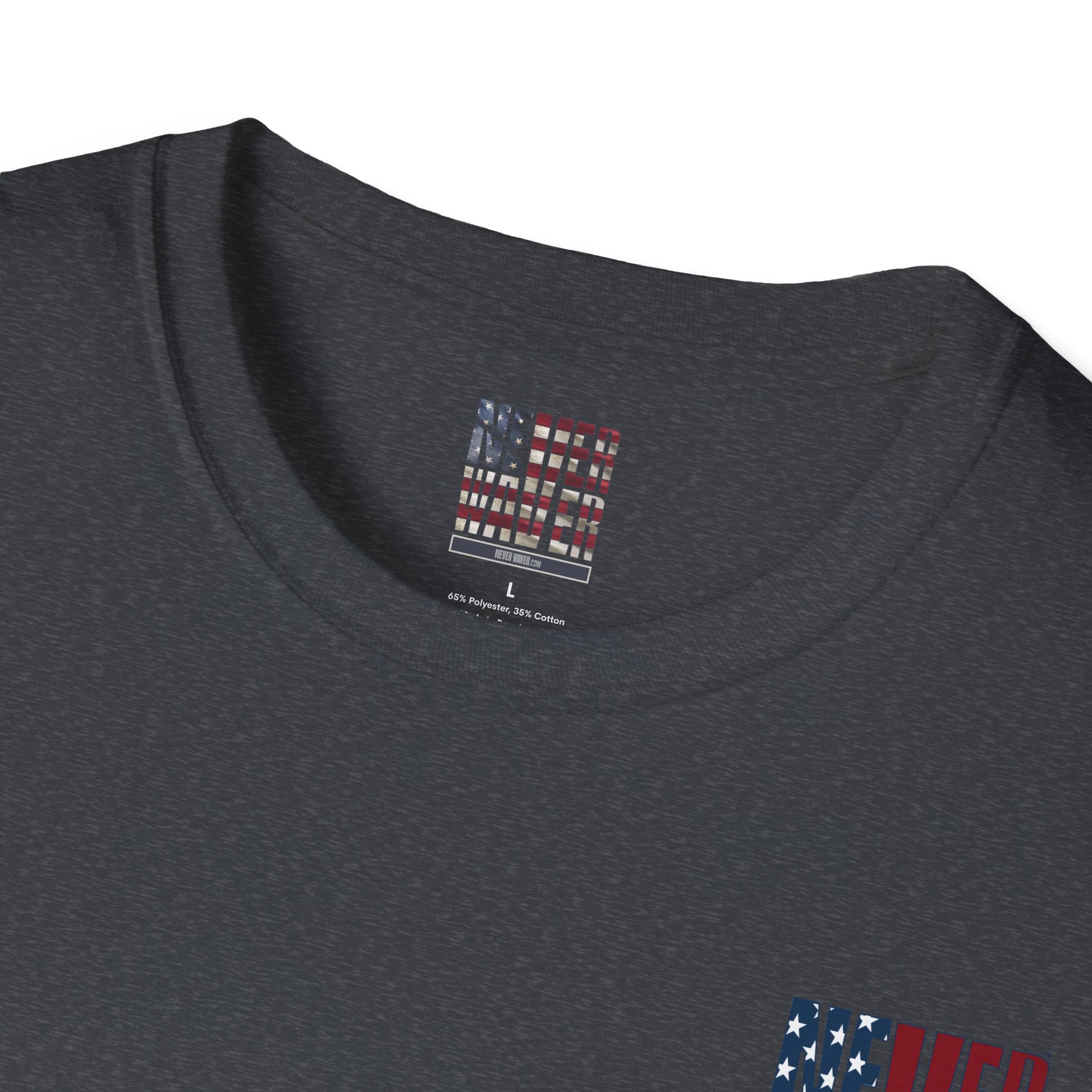 Never Waver USA Unisex Softstyle T-Shirt - Never Waver