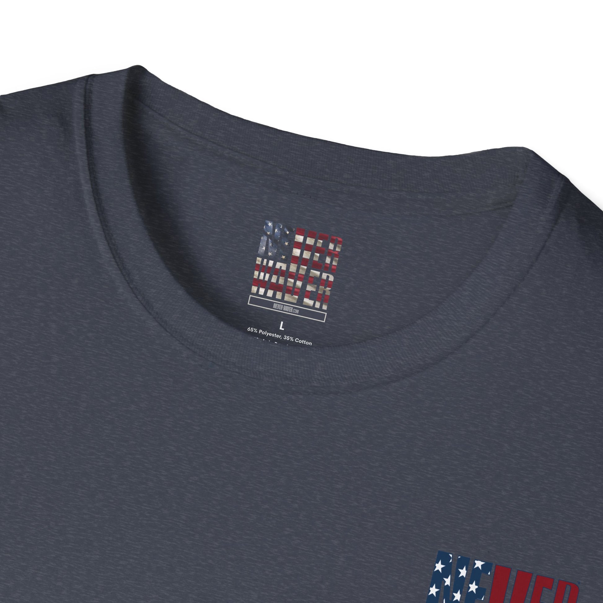 Never Waver USA Unisex Softstyle T-Shirt - Never Waver