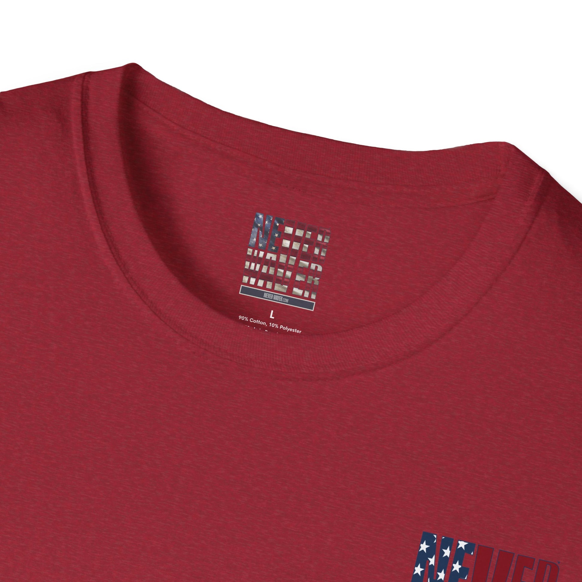 Never Waver USA Unisex Softstyle T-Shirt - Never Waver