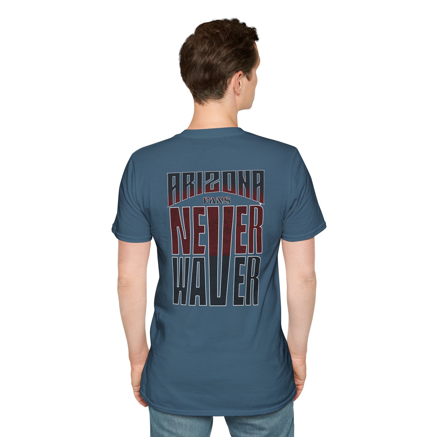 Arizona Fans Never Waver Unisex Softstyle T-Shirt - Never Waver