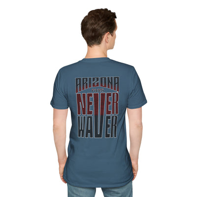 Arizona Fans Never Waver Unisex Softstyle T-Shirt - Never Waver