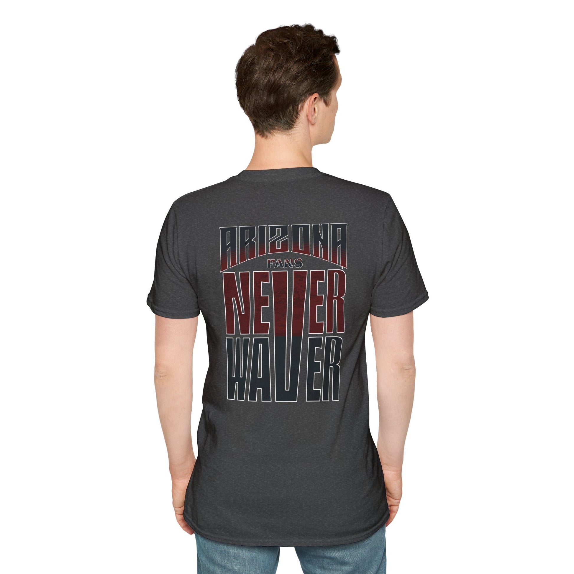 Arizona Fans Never Waver Unisex Softstyle T-Shirt - Never Waver