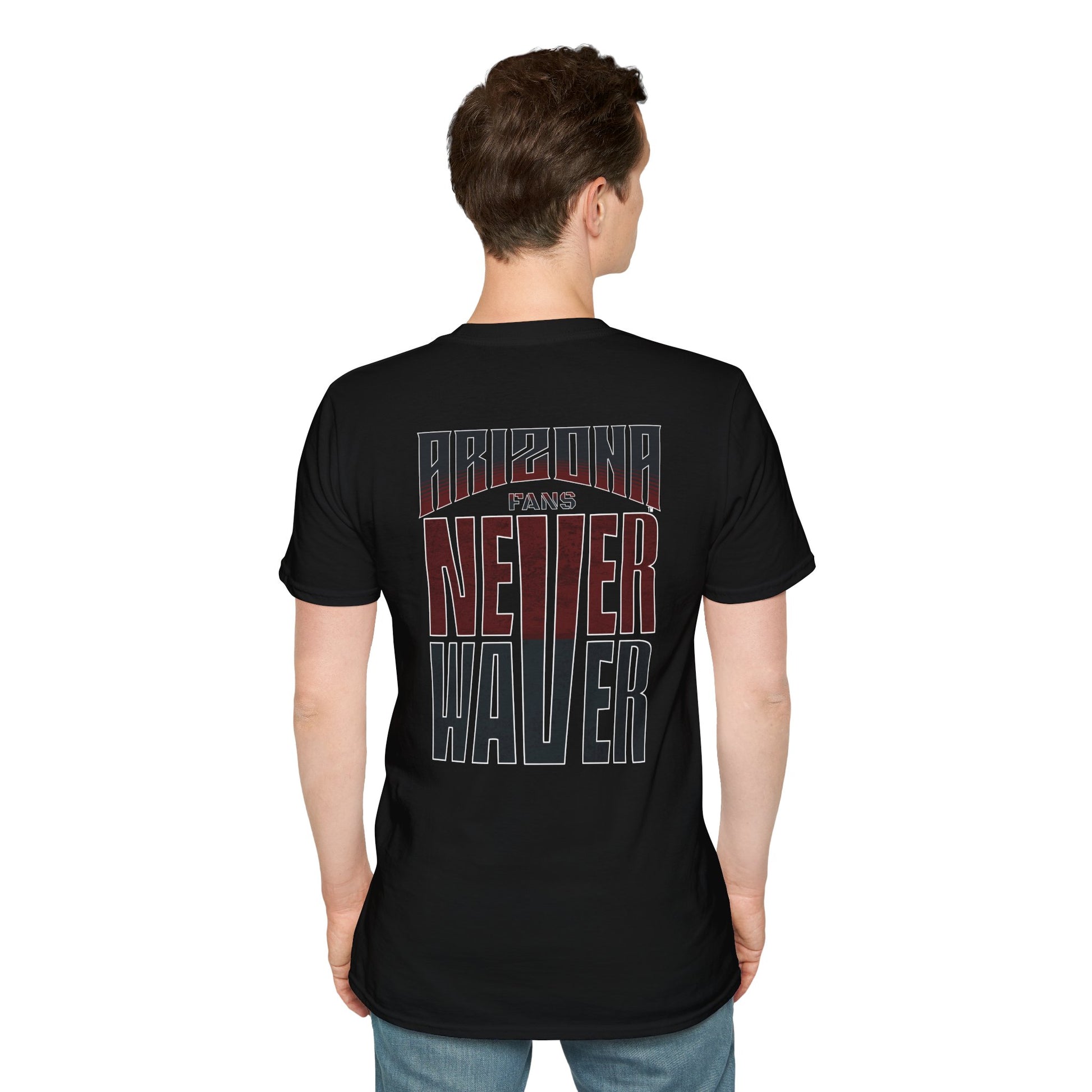 Arizona Fans Never Waver Unisex Softstyle T-Shirt - Never Waver