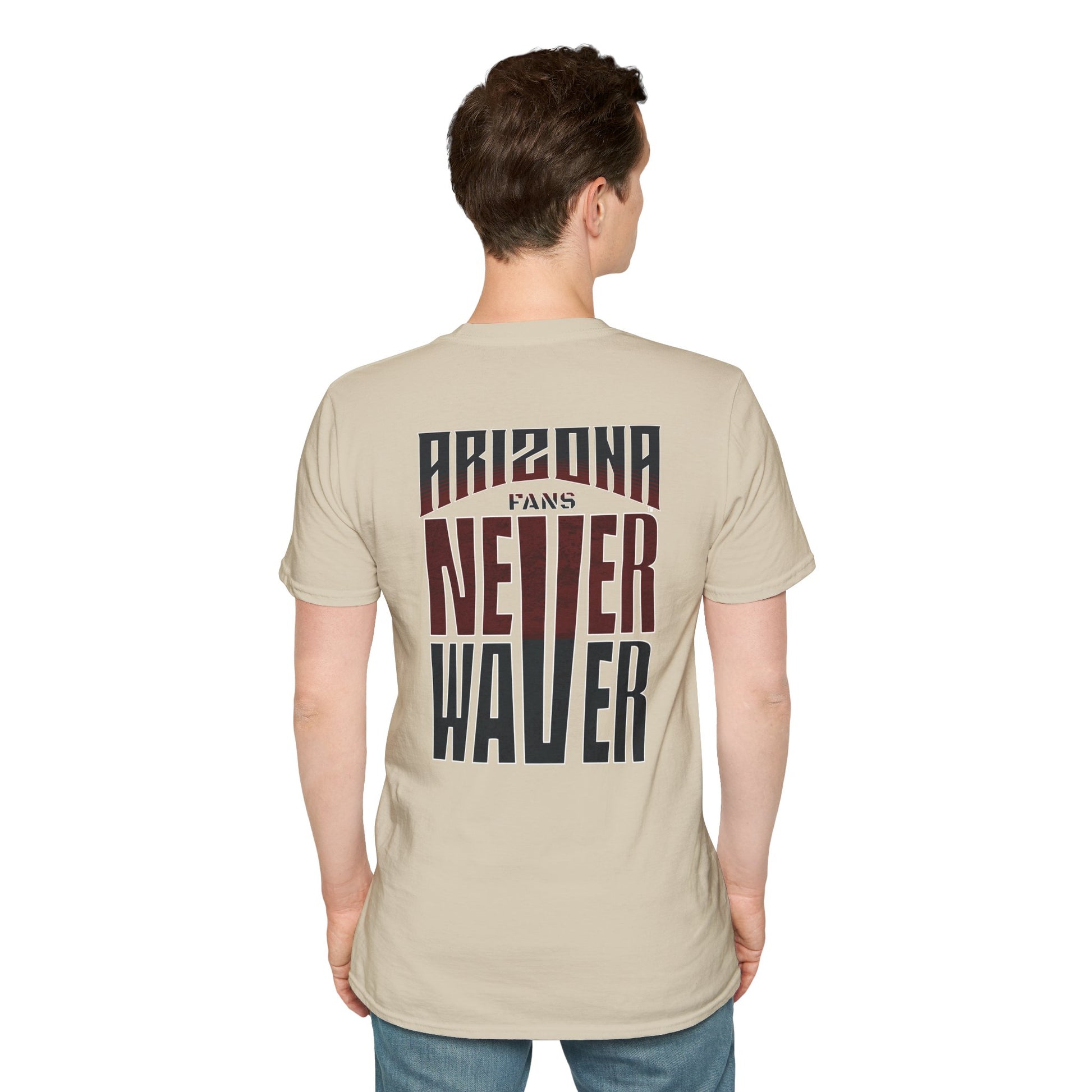 Arizona Fans Never Waver Unisex Softstyle T-Shirt - Never Waver