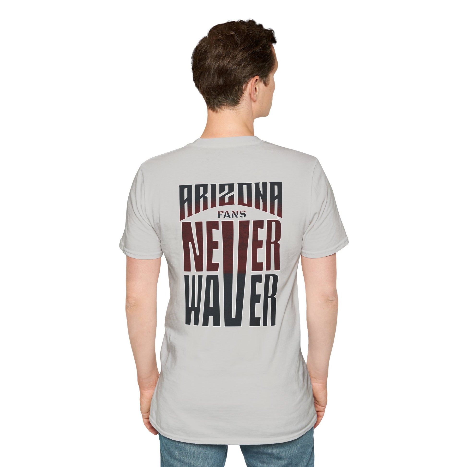 Arizona Fans Never Waver Unisex Softstyle T-Shirt - Never Waver