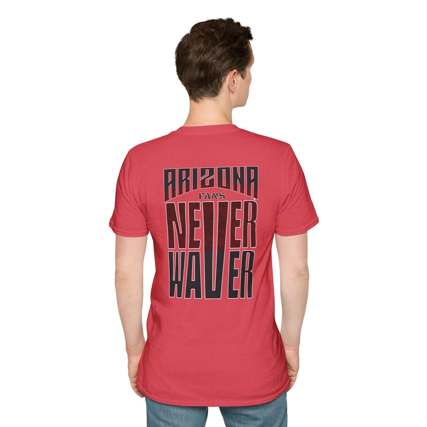 Arizona Fans Never Waver Unisex Softstyle T-Shirt - Never Waver