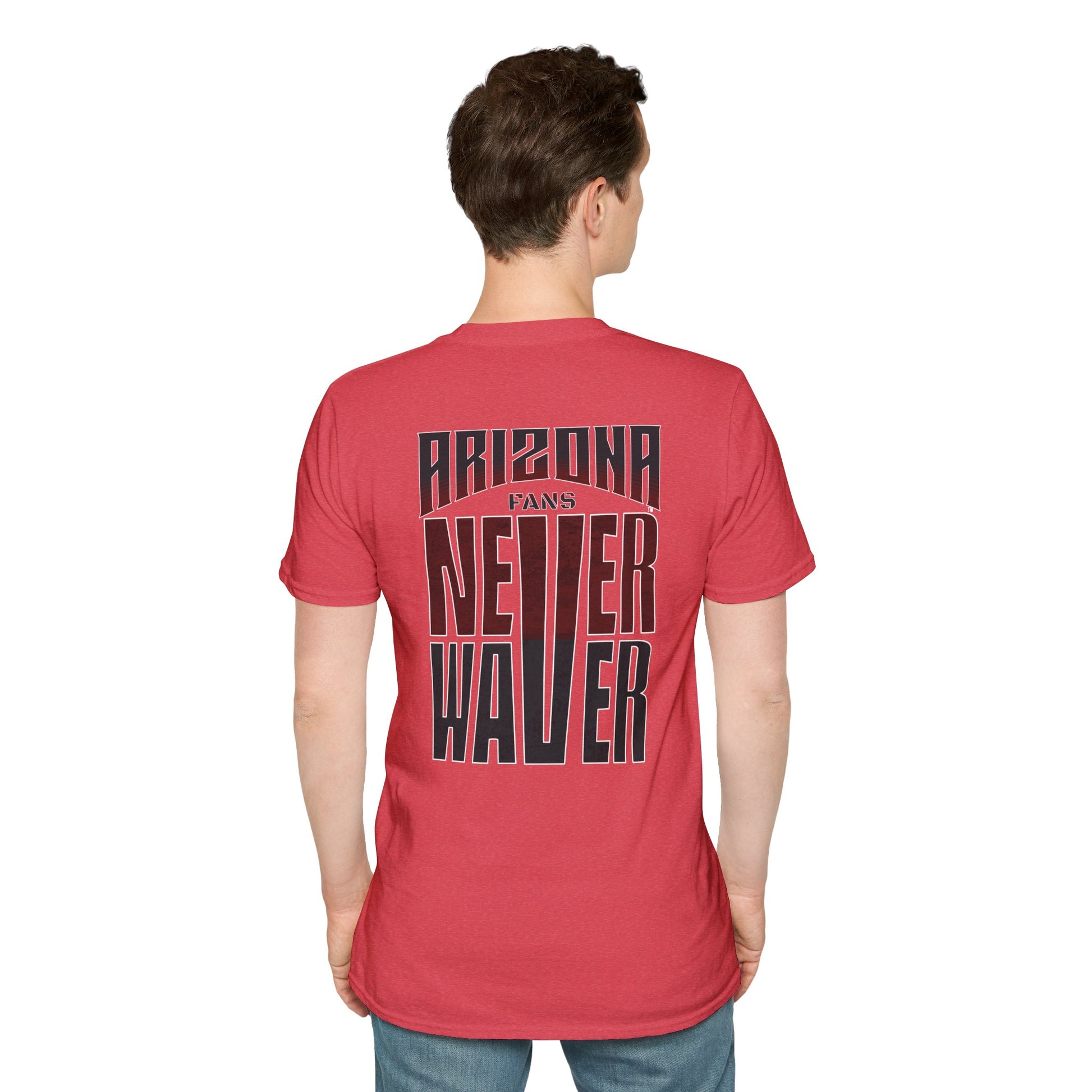 Arizona Fans Never Waver Unisex Softstyle T-Shirt - Never Waver