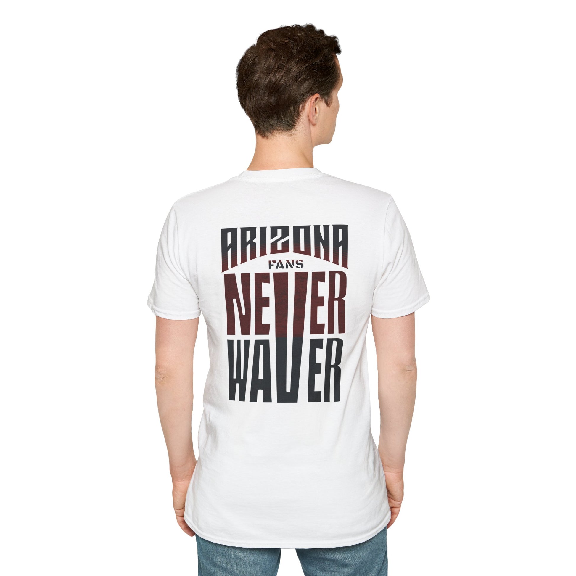 Arizona Fans Never Waver Unisex Softstyle T-Shirt - Never Waver