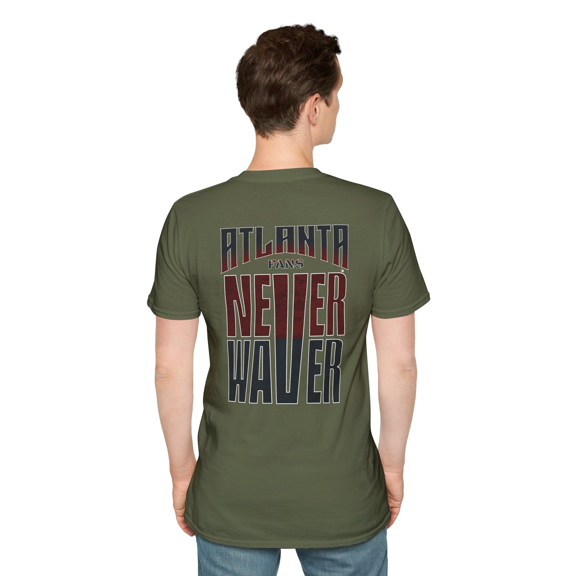 Atlanta Fans Never Waver Unisex Softstyle T-Shirt - Never Waver