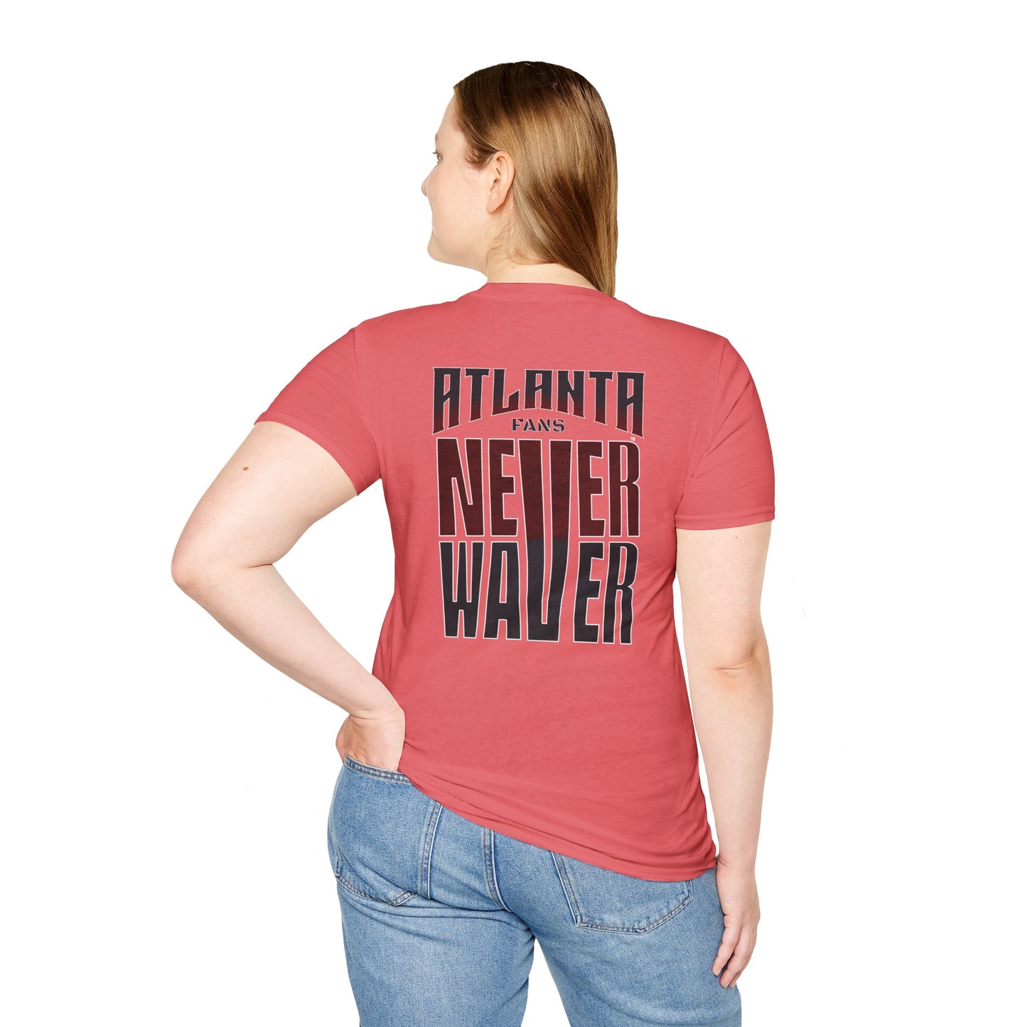 Atlanta Fans Never Waver Unisex Softstyle T-Shirt - Never Waver