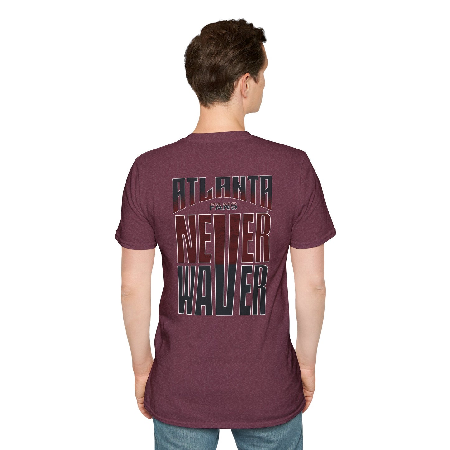 Atlanta Fans Never Waver Unisex Softstyle T-Shirt - Never Waver