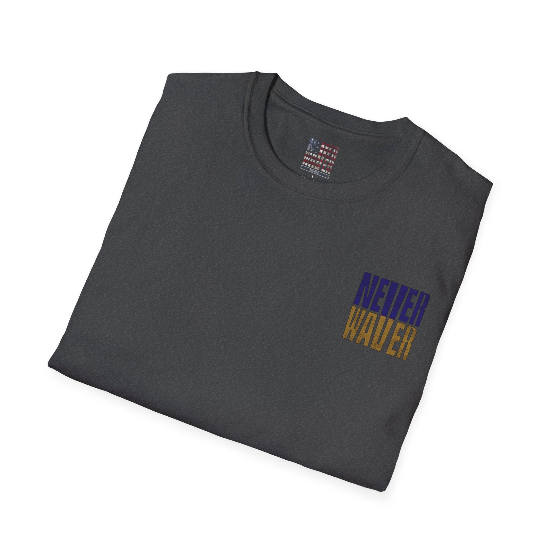 Baltimore Fans Never Waver Unisex Softstyle T-Shirt - Never Waver