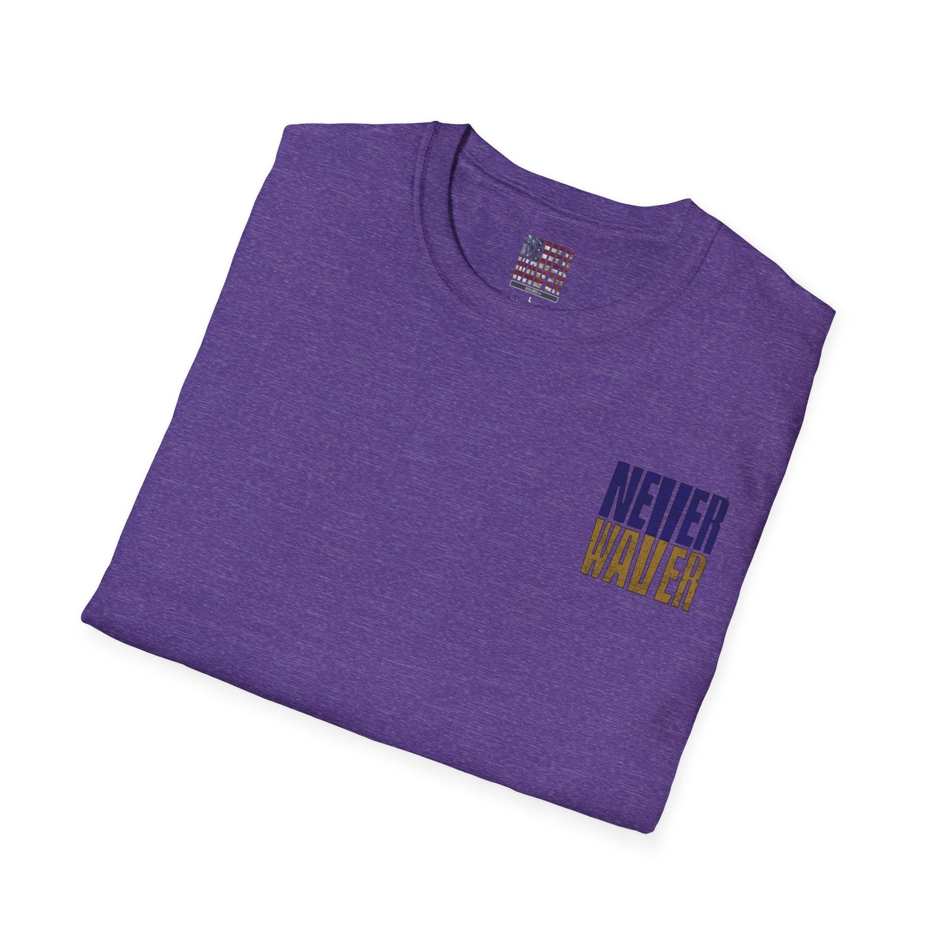 Baltimore Fans Never Waver Unisex Softstyle T-Shirt - Never Waver