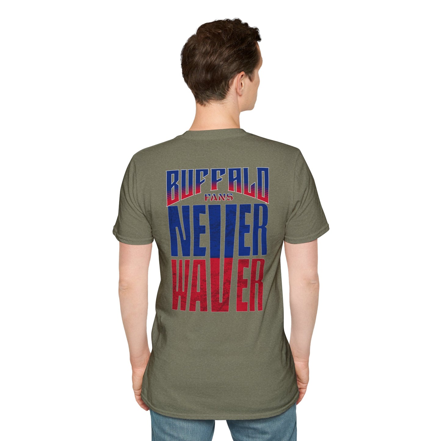 Buffalo Fans Never Waver Unisex Softstyle T-Shirt - Never Waver