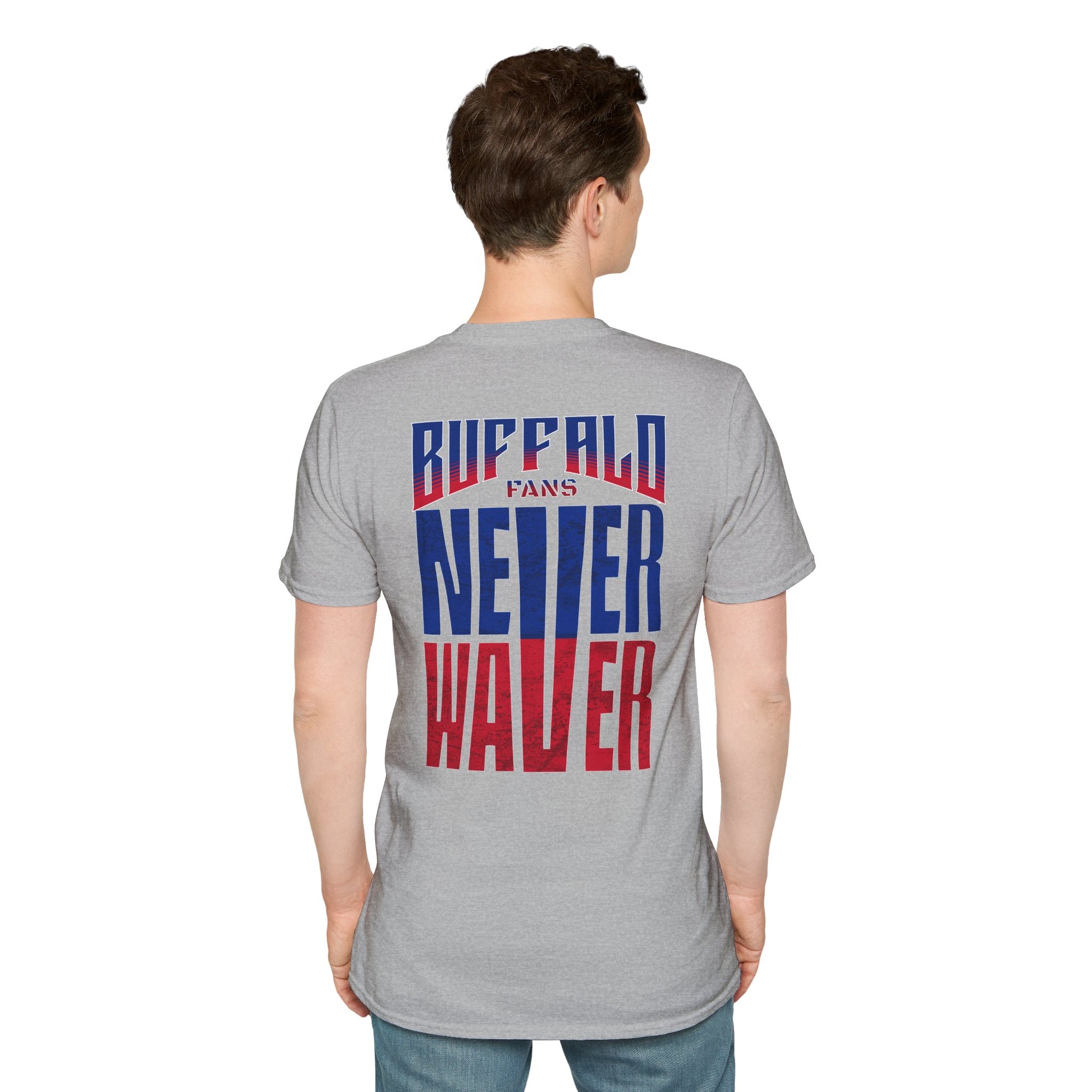 Buffalo Fans Never Waver Unisex Softstyle T-Shirt - Never Waver