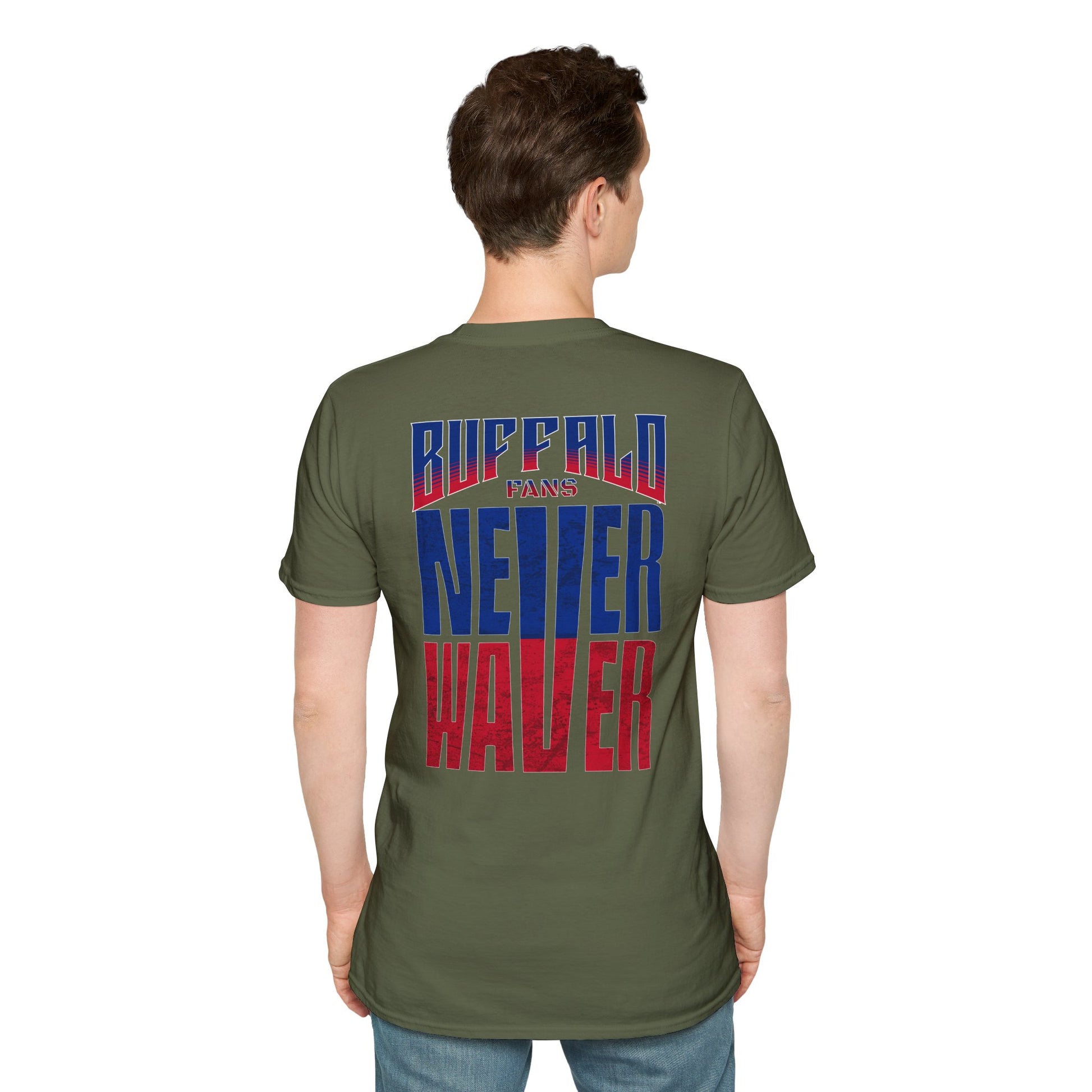 Buffalo Fans Never Waver Unisex Softstyle T-Shirt - Never Waver