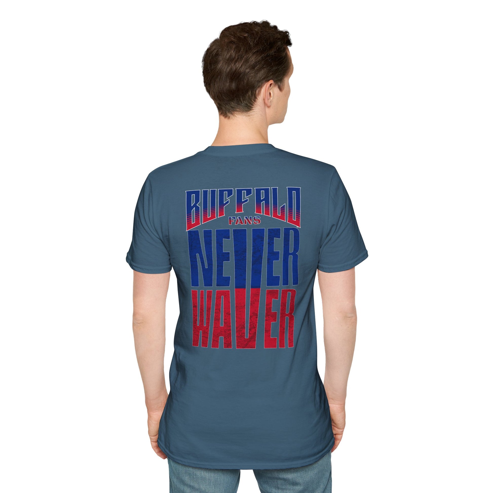Buffalo Fans Never Waver Unisex Softstyle T-Shirt - Never Waver