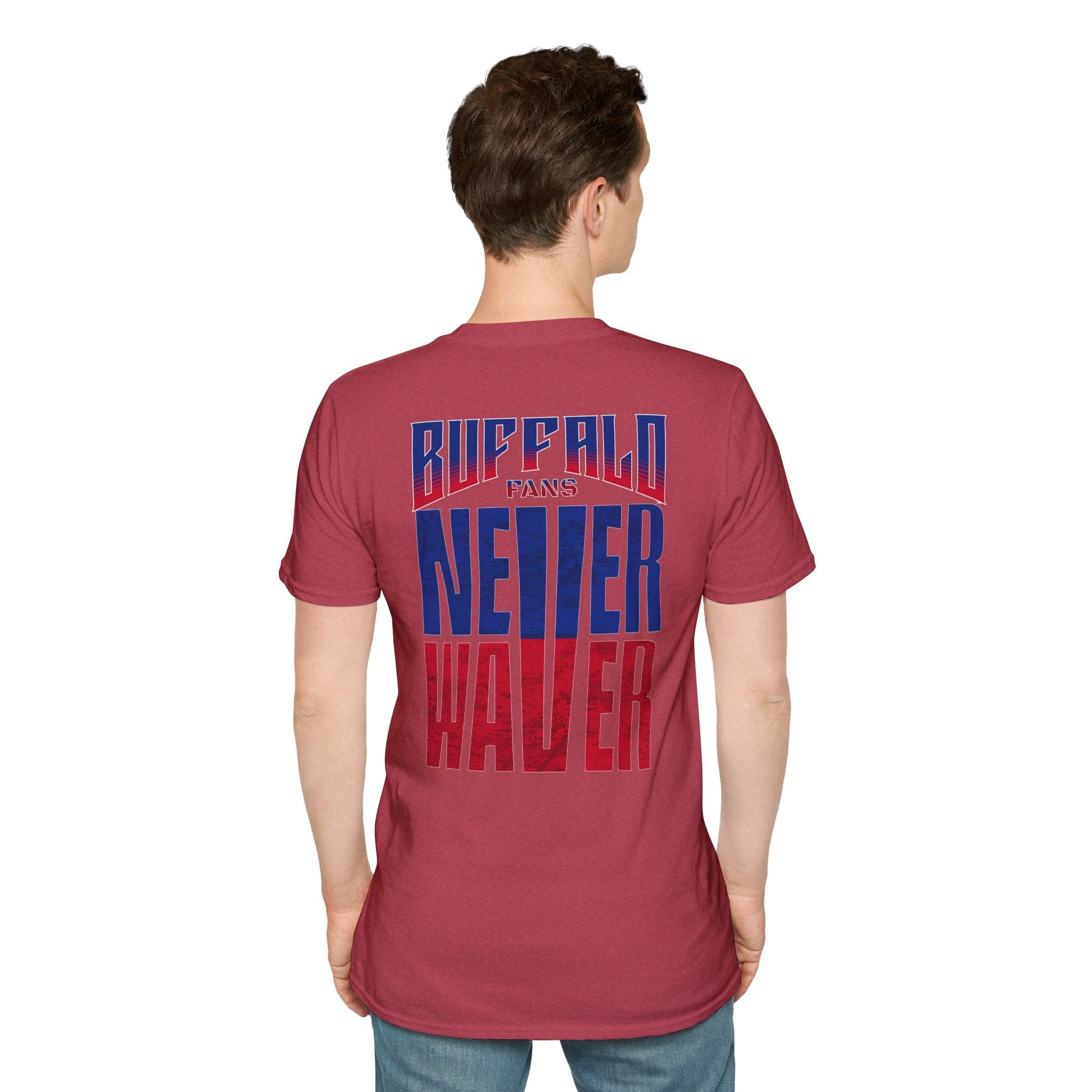 Buffalo Fans Never Waver Unisex Softstyle T-Shirt - Never Waver