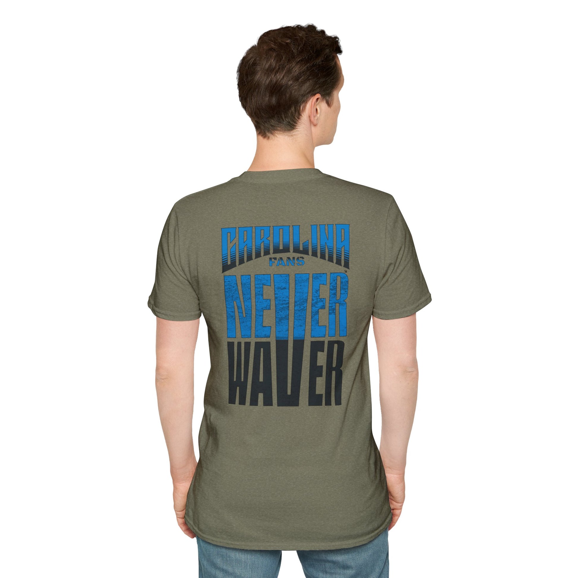 Carolina Fans Never Waver Unisex Softstyle T-Shirt - Never Waver