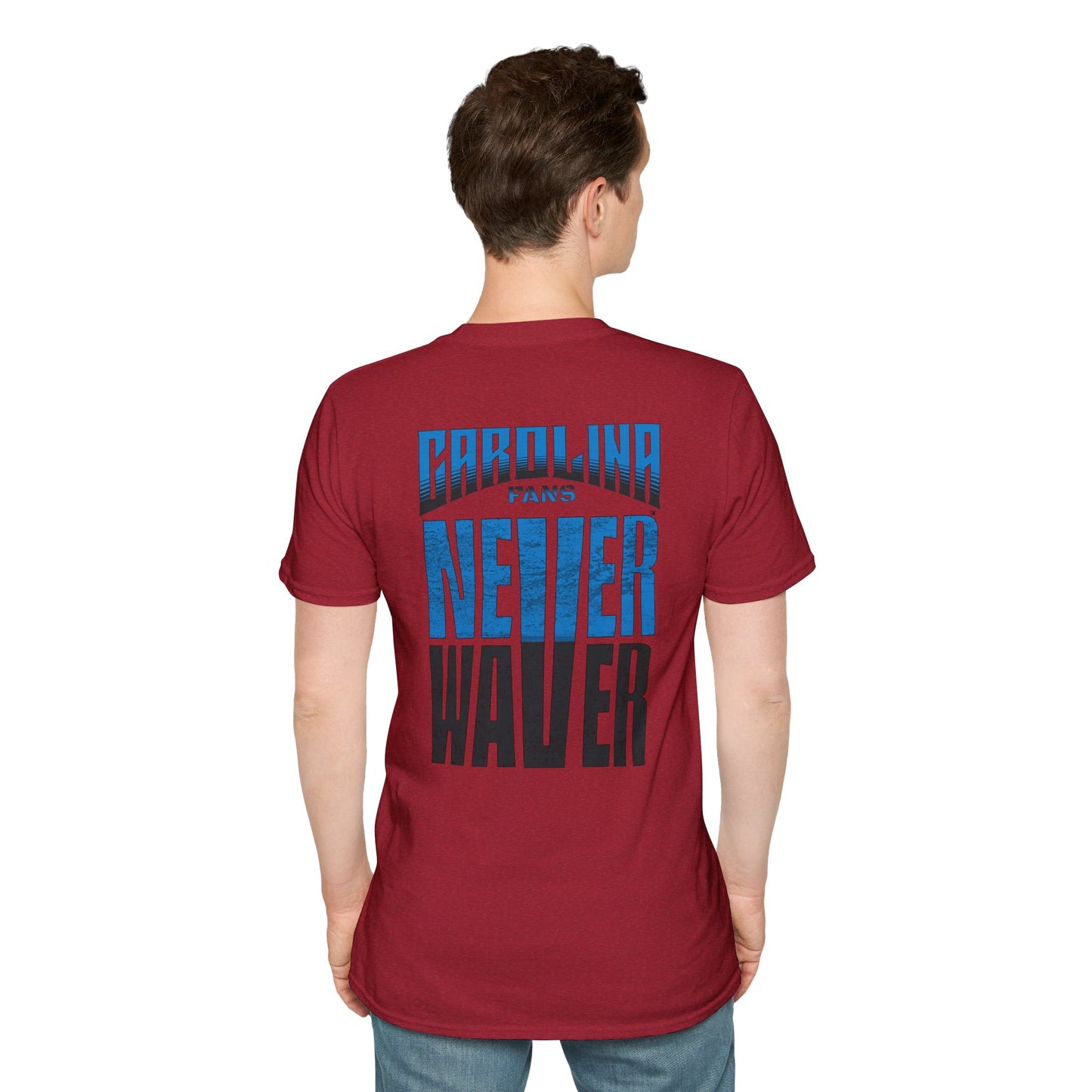 Carolina Fans Never Waver Unisex Softstyle T-Shirt - Never Waver