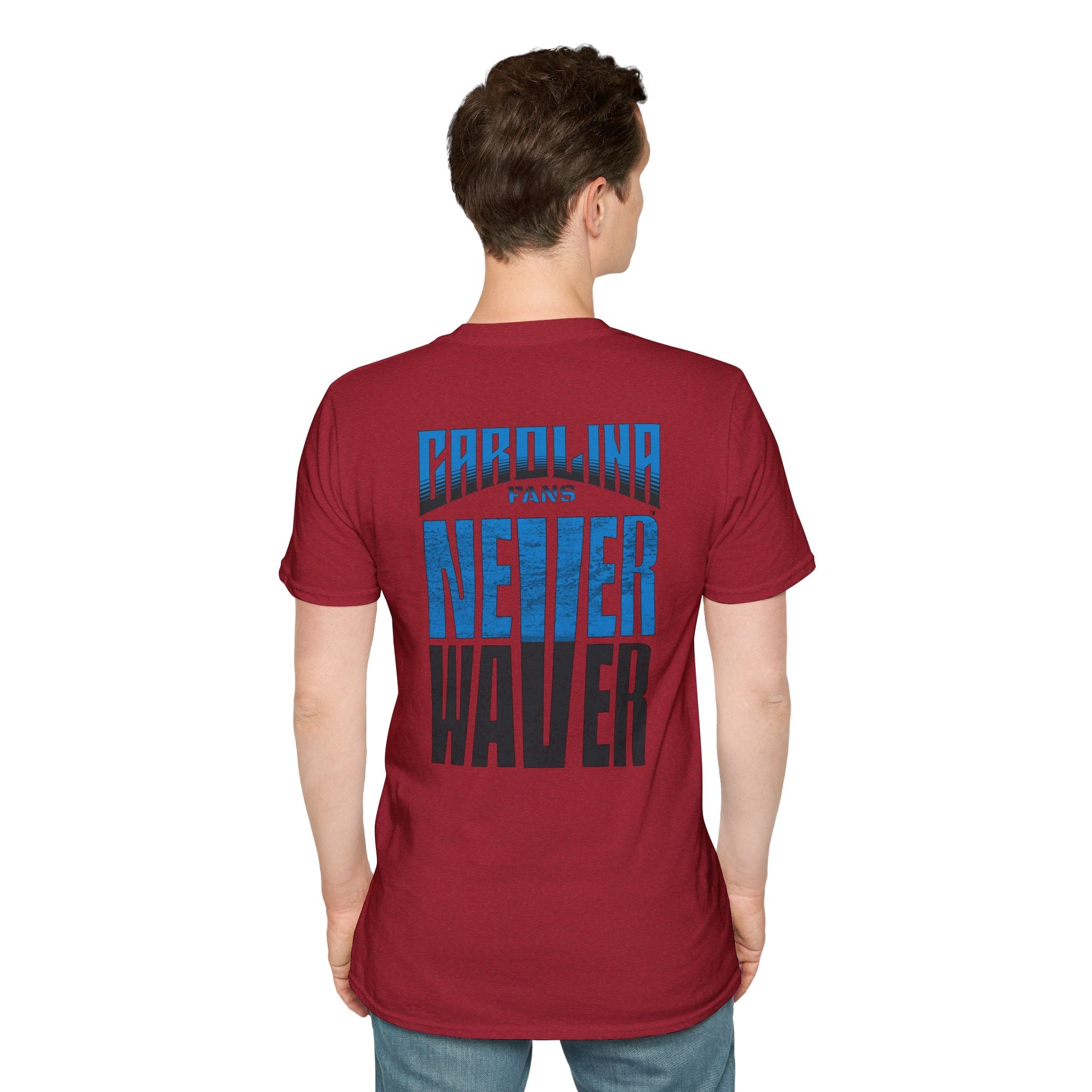 Carolina Fans Never Waver Unisex Softstyle T-Shirt - Never Waver