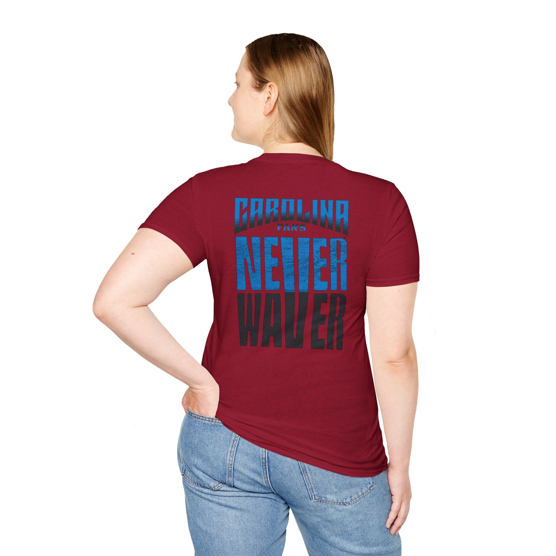 Carolina Fans Never Waver Unisex Softstyle T-Shirt - Never Waver